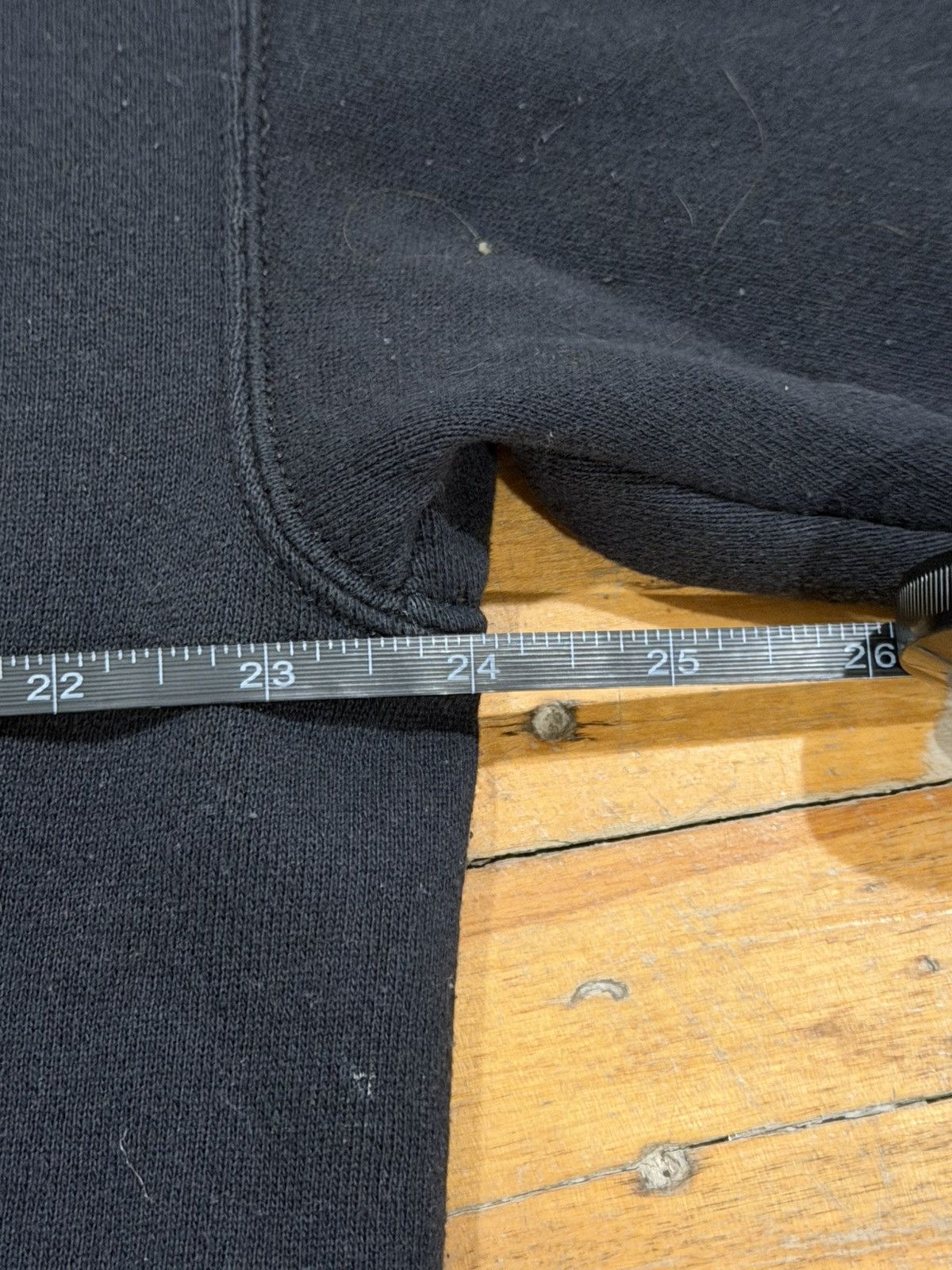 Vintage Vintage 80s Distressed Reflective Print Navy Black Crewneck Size US L / EU 52-54 / 3 - 9 Thumbnail