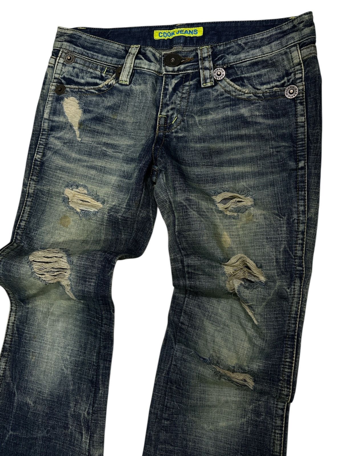 Kapital Distress Unbrand Bootcut Flare Denim . Size US 32 / EU 48 - 3 Thumbnail