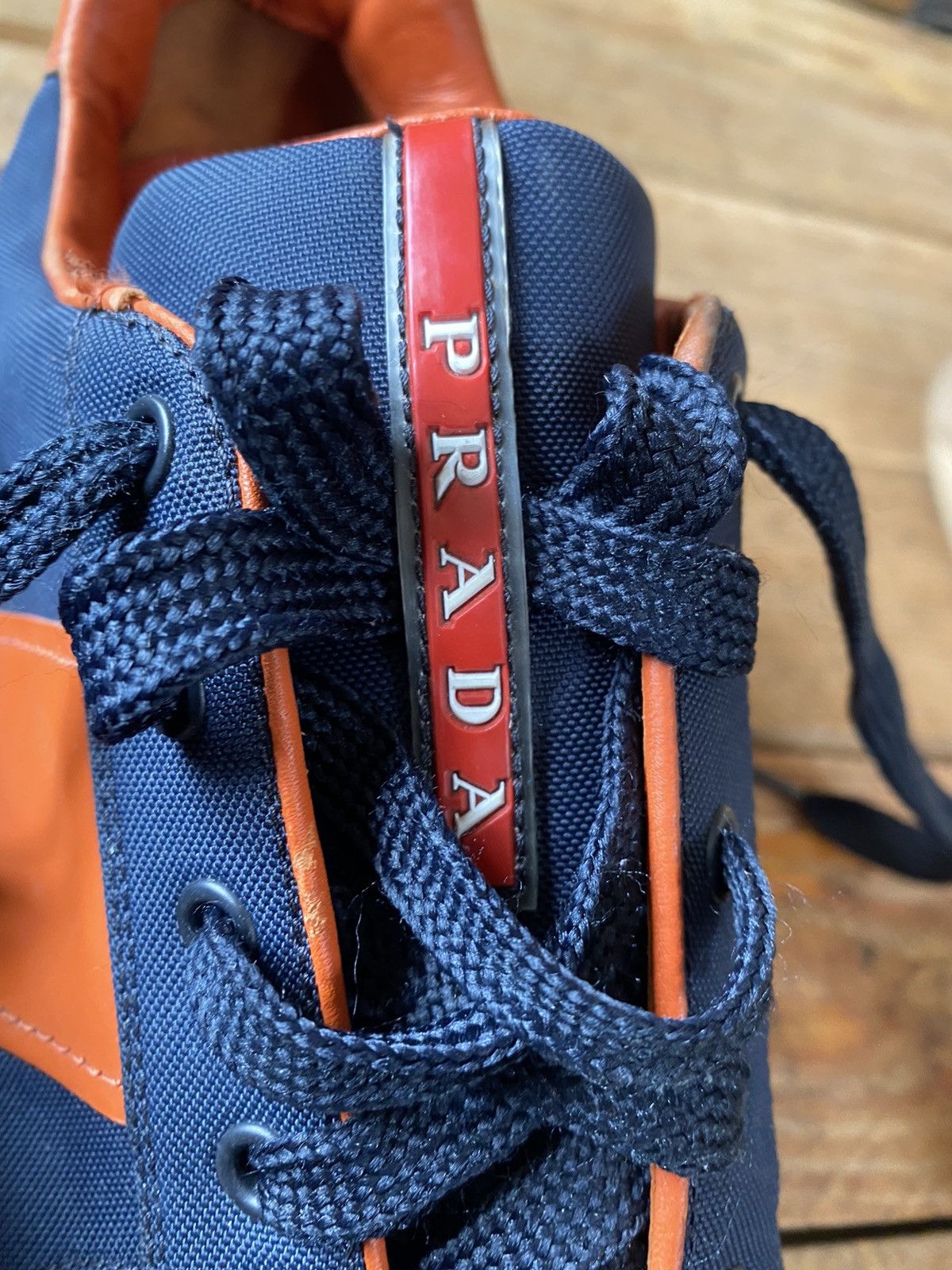 Prada Prada match blue leather trainer sneakers Size US 11.5 / EU 44-45 - 17 Thumbnail