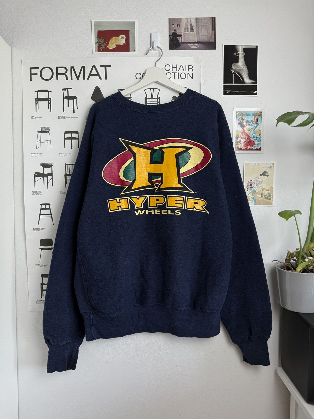 Lee Vintage 90s Lee heavyweight Hyper Wheels sweatshirt XXL skate Size US XXL / EU 58 / 5 - 1 Thumbnail