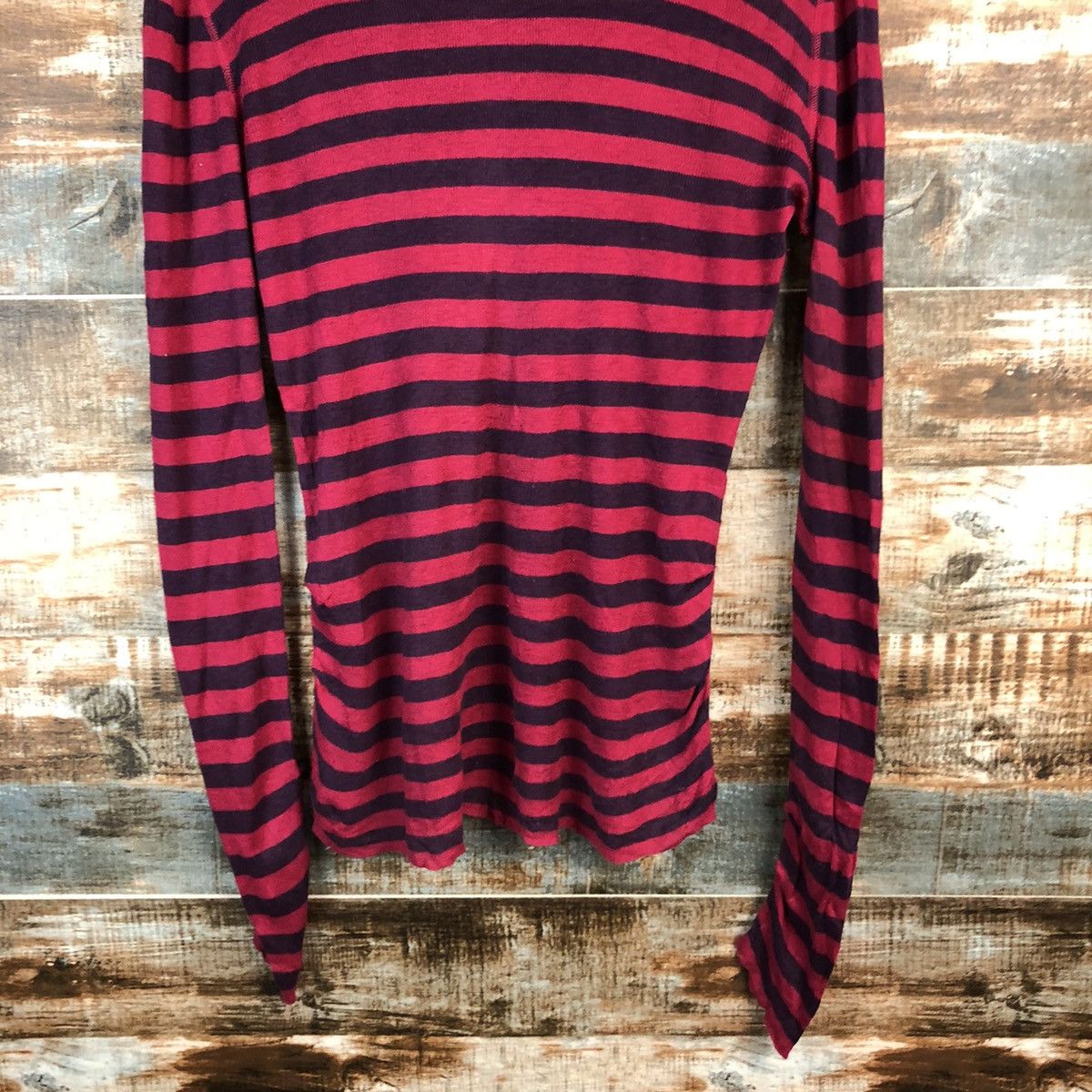 Solid & Striped DL Civilise Stripe Red like kurt cobain Knitwear #C595 Size M / US 6-8 / IT 42-44 - 3 Thumbnail