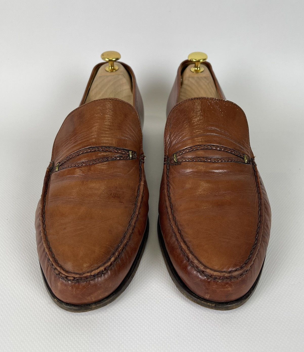 Grenson Grenson Leather Slip On Moccasin Formal Dress Shoes US9 Size US 9 / EU 42 - 3 Thumbnail