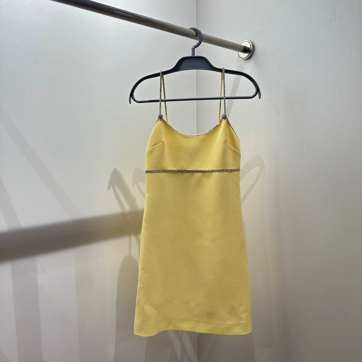 Miu Miu MIU MIU crystal cami dress 36 triacetate Size XS / US 0-2 / IT 36-38 - 1 Thumbnail