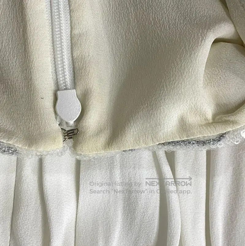Louis Vuitton Louis Vuitton White Women's Dress with Pleats . Size XXS / US 00 / IT 34 - 6 Thumbnail