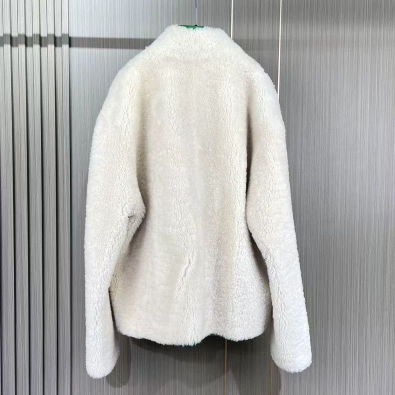 Louis Vuitton Louis Vuitton Faux Fur Jacket with Green Accents-2506 Size US XXL / EU 58 / 5 - 2 Thumbnail