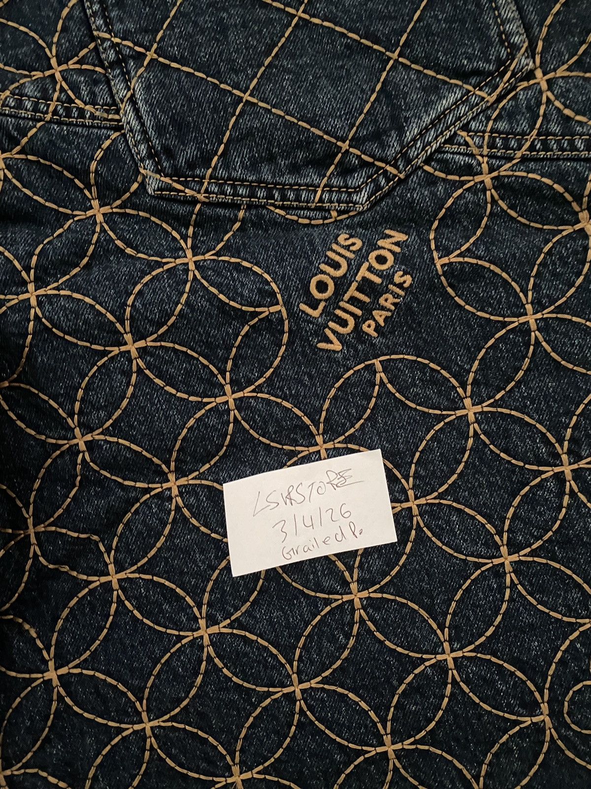 Louis Vuitton × Nigo Louis Vuitton x Nigo Embroidered Workwear shorts 1AILV7 30 Size US 30 / EU 46 - 12 Thumbnail