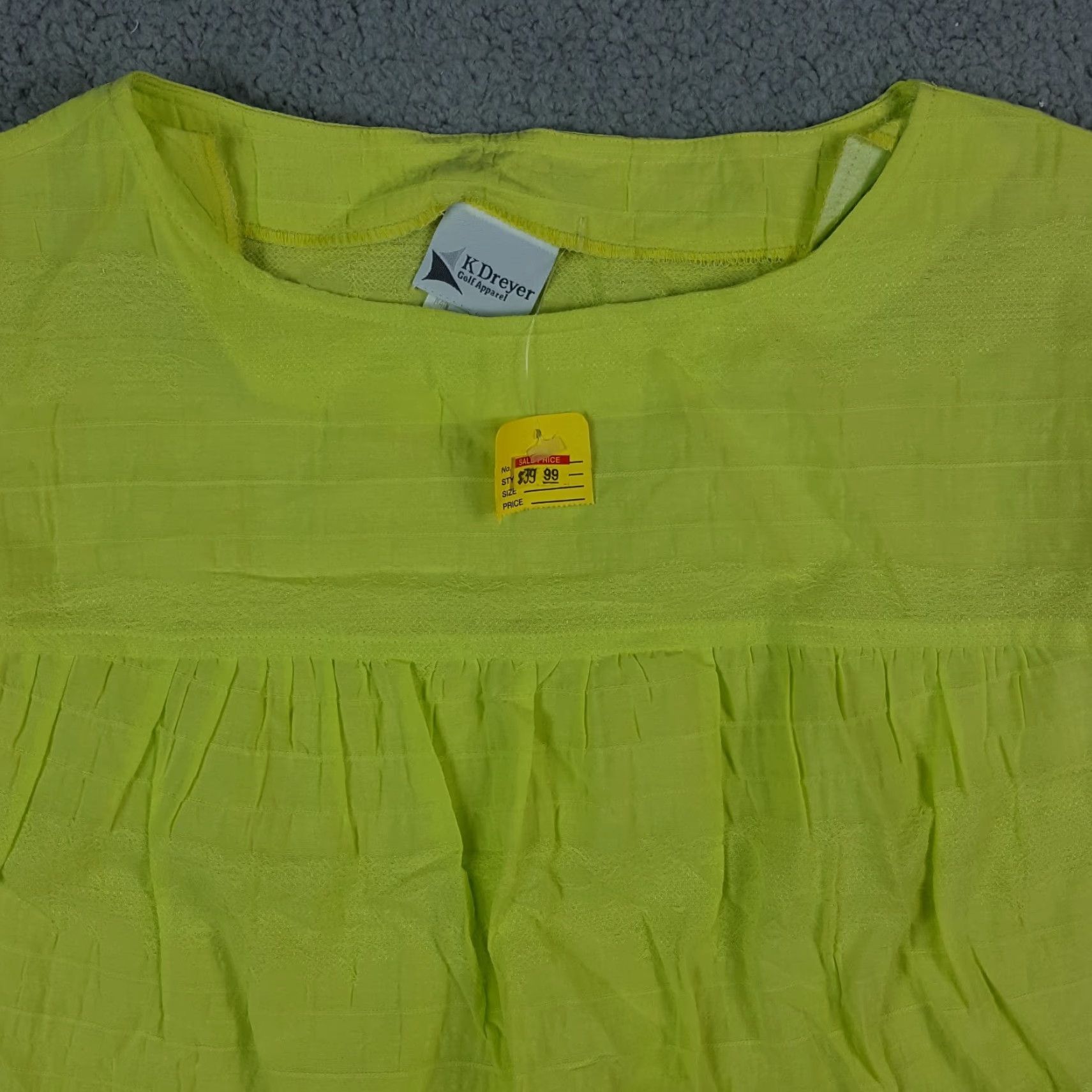 Vintage VINTAGE Lime Lightweight Preppy Pullover Neon Women's Size S Retro T Shirt Top Size S / US 4 / IT 40 - 2 Thumbnail