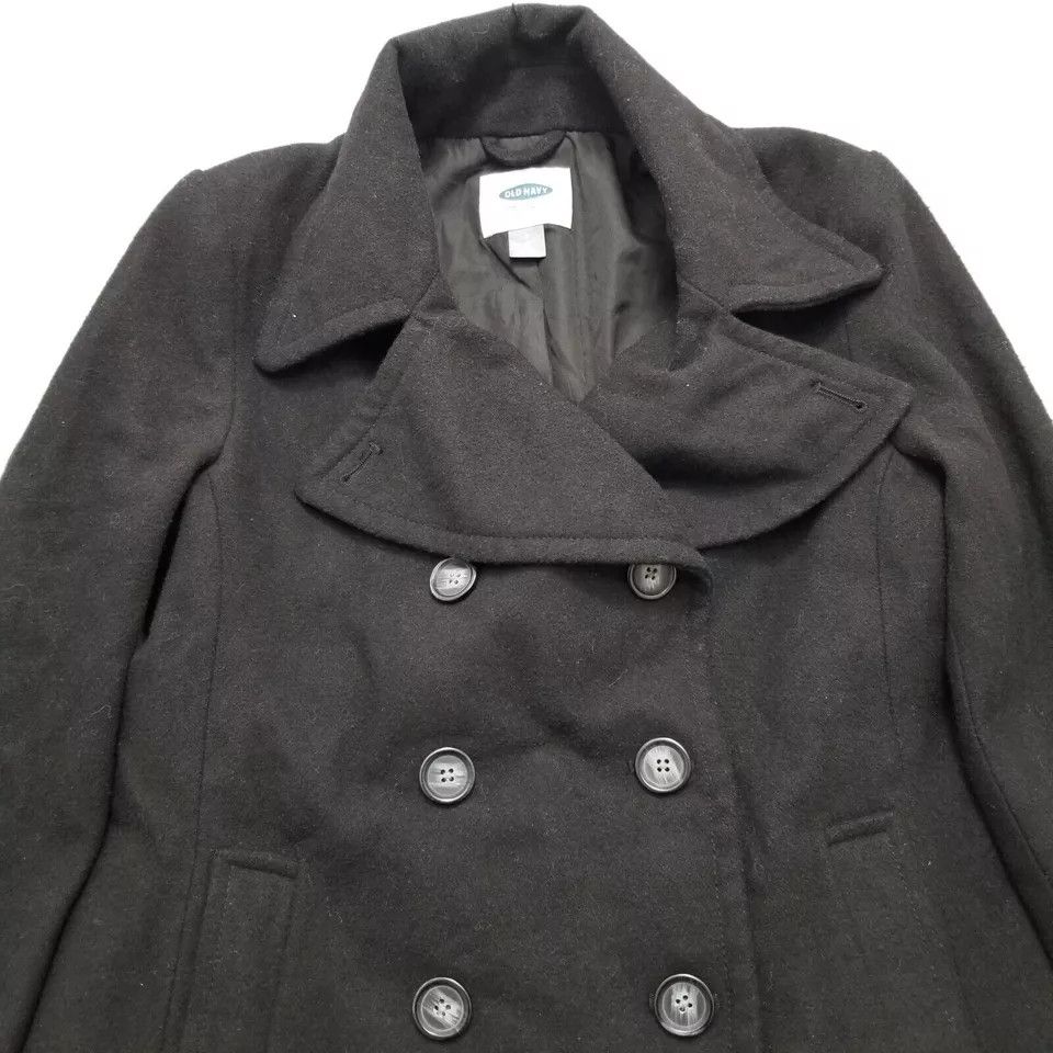 Old Navy Old Navy Coat Womens Small Wool Blend Pockets Buttons Size S / US 4 / IT 40 - 5 Thumbnail