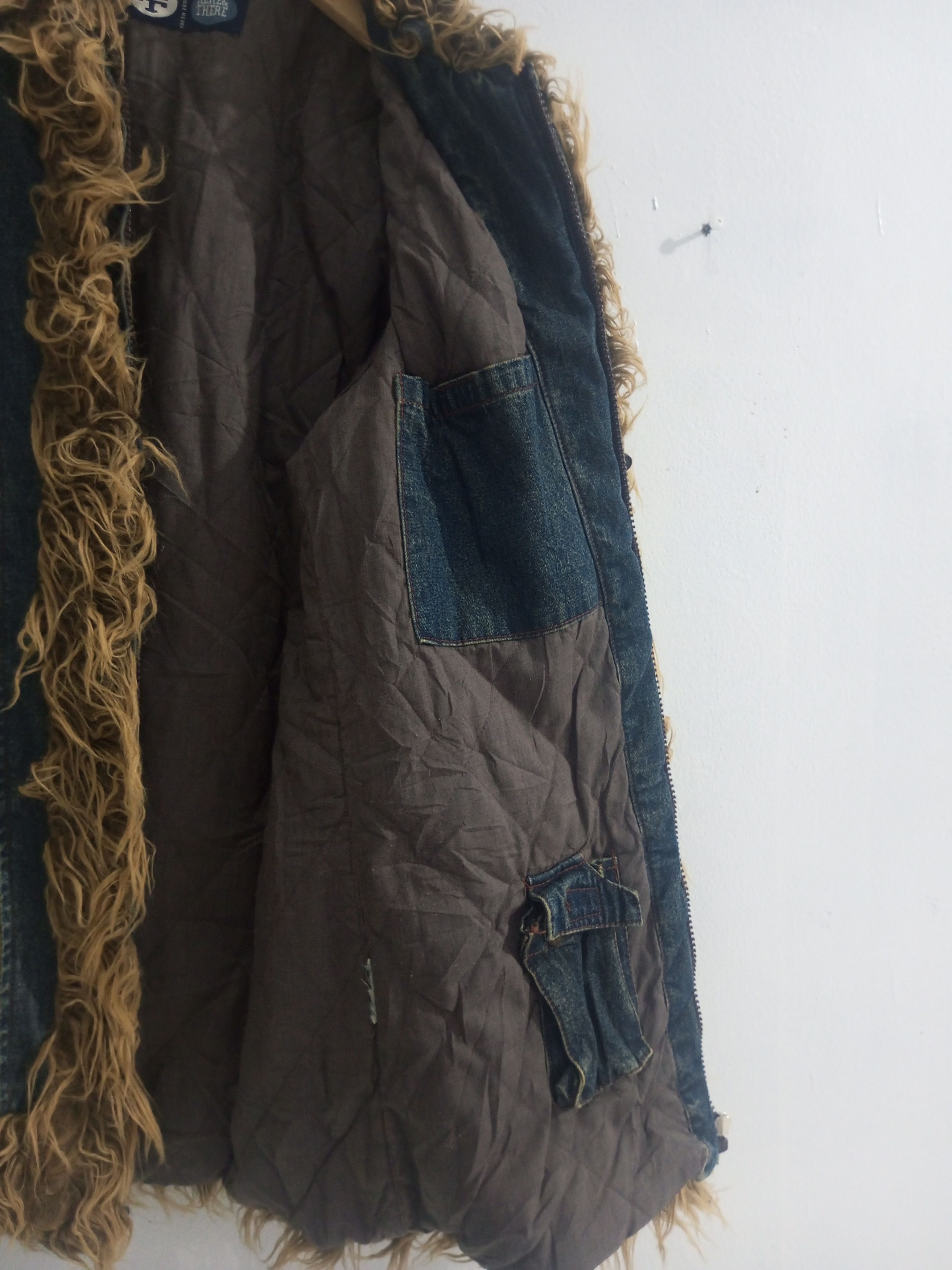 20471120 Here there fur jacket denim mix corduroy hidden pocket Size US M / EU 48-50 / 2 - 7 Thumbnail