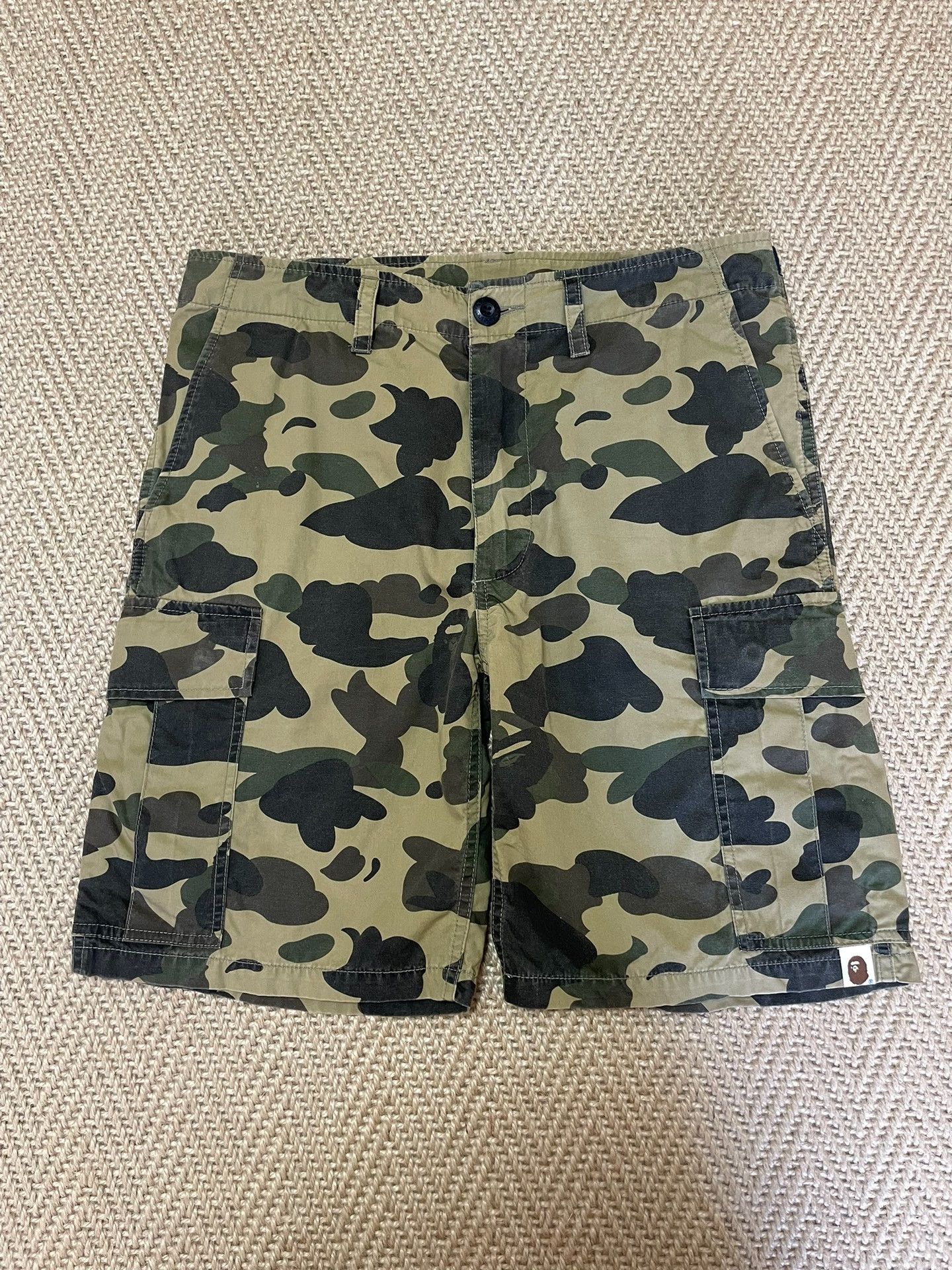 Bape BAPE 1ST CAMO Washed Cargo Shorts Size US 26 / EU 42 - 1 Thumbnail