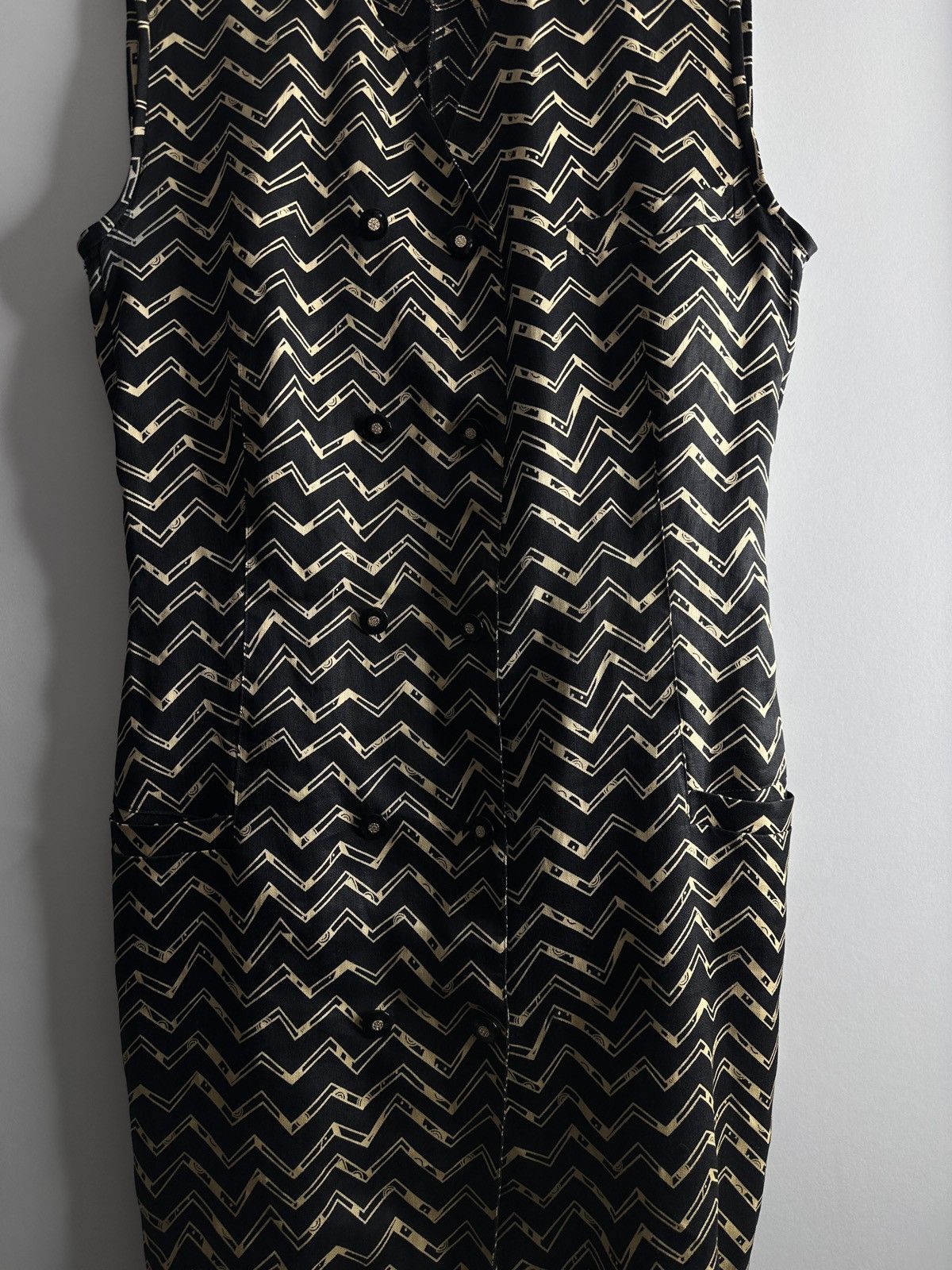 Versace Rrp 1270$ 🔥 Gianni Versace Vintage Sleeveless Dress Size M / US 6-8 / IT 42-44 - 5 Thumbnail