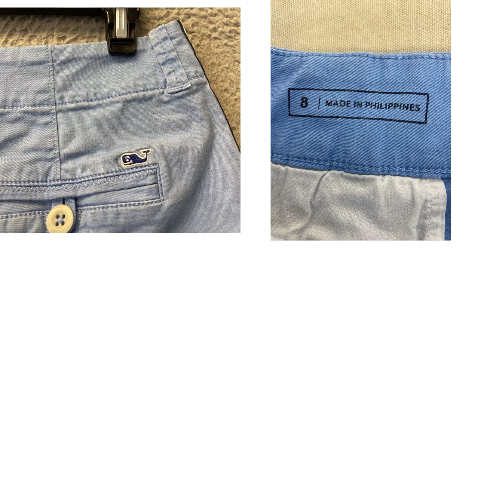 Vineyard Vines VINTAGE Vineyard Vines Chino Shorts Womens 8 Blue Summer Beach Outdoor Casual Travel Khakis Size 30" / US 8 / IT 44 - 8 Thumbnail