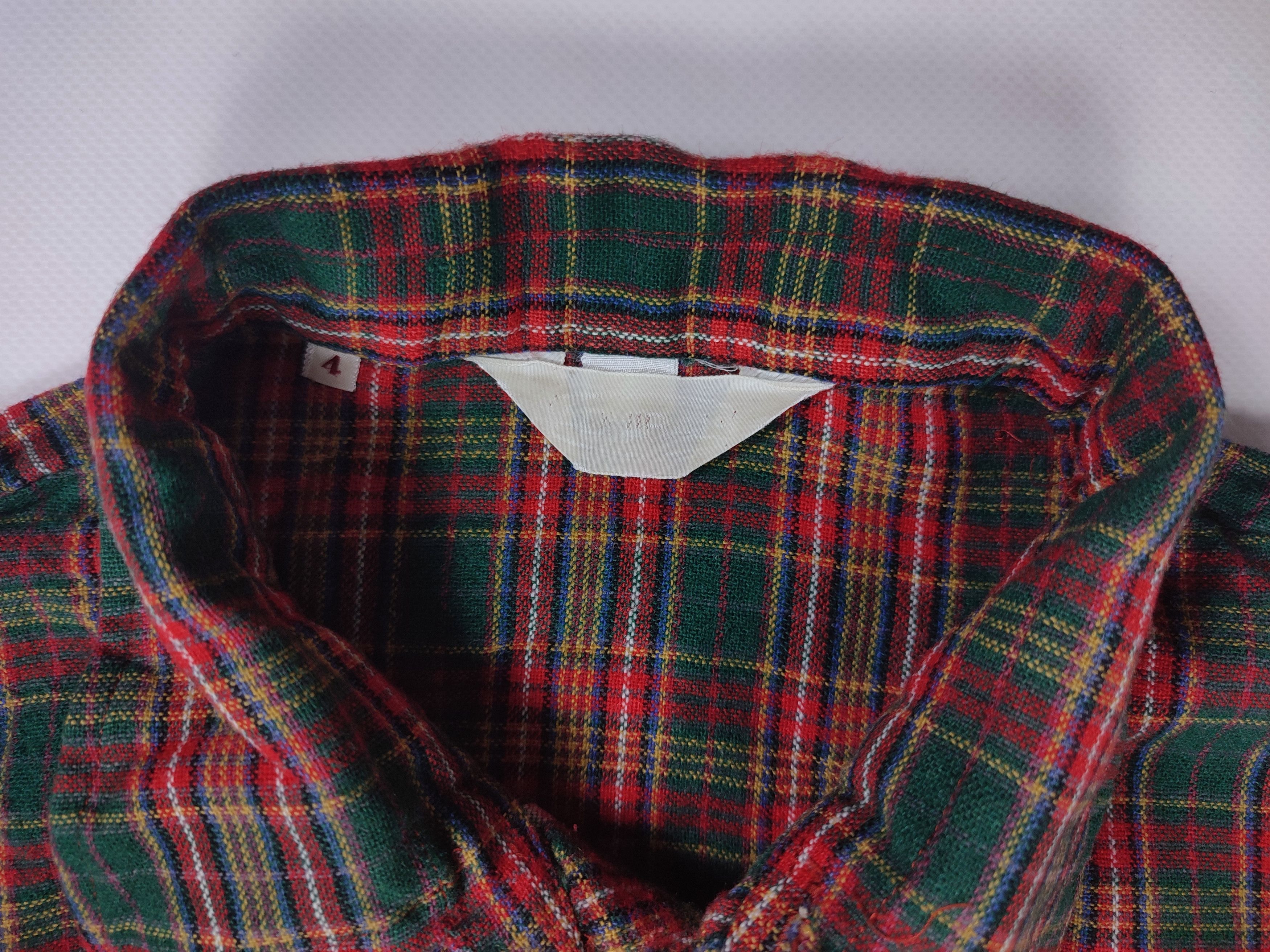 Flannel Vintage Wool 70's flannel shirt Size US S / EU 44-46 / 1 - 14 Thumbnail