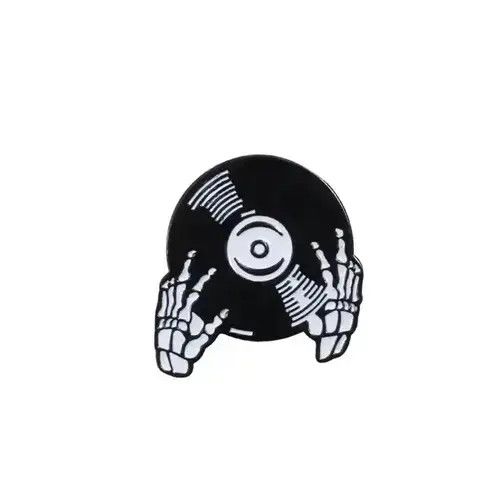 Jewelry 4Pcs / Set Skull Theme Pins Brooch Size ONE SIZE - 3 Thumbnail