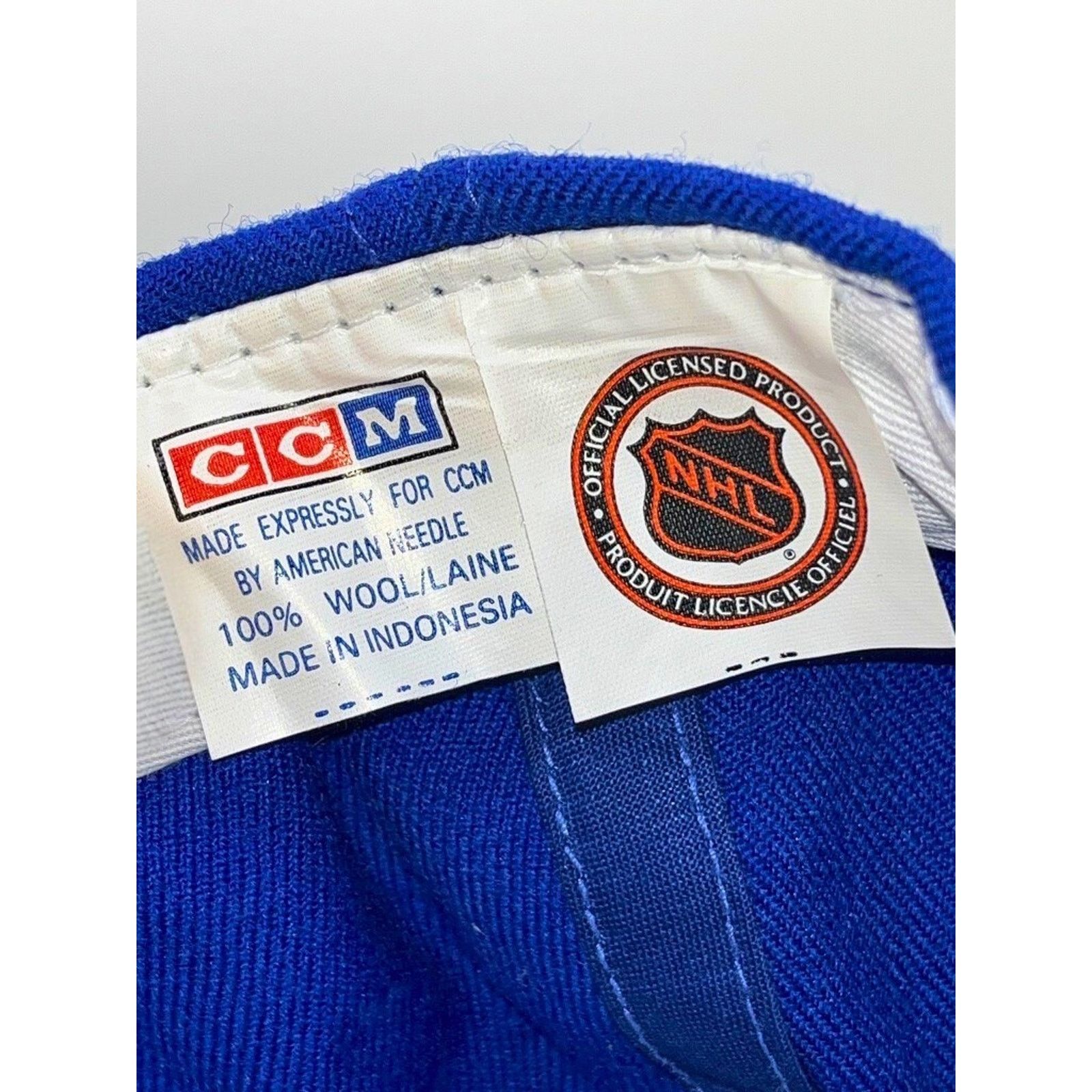 Ccm New York Rangers Vintage CCM Snapback Hat 100% Wool NHL Size ONE SIZE - 8 Thumbnail