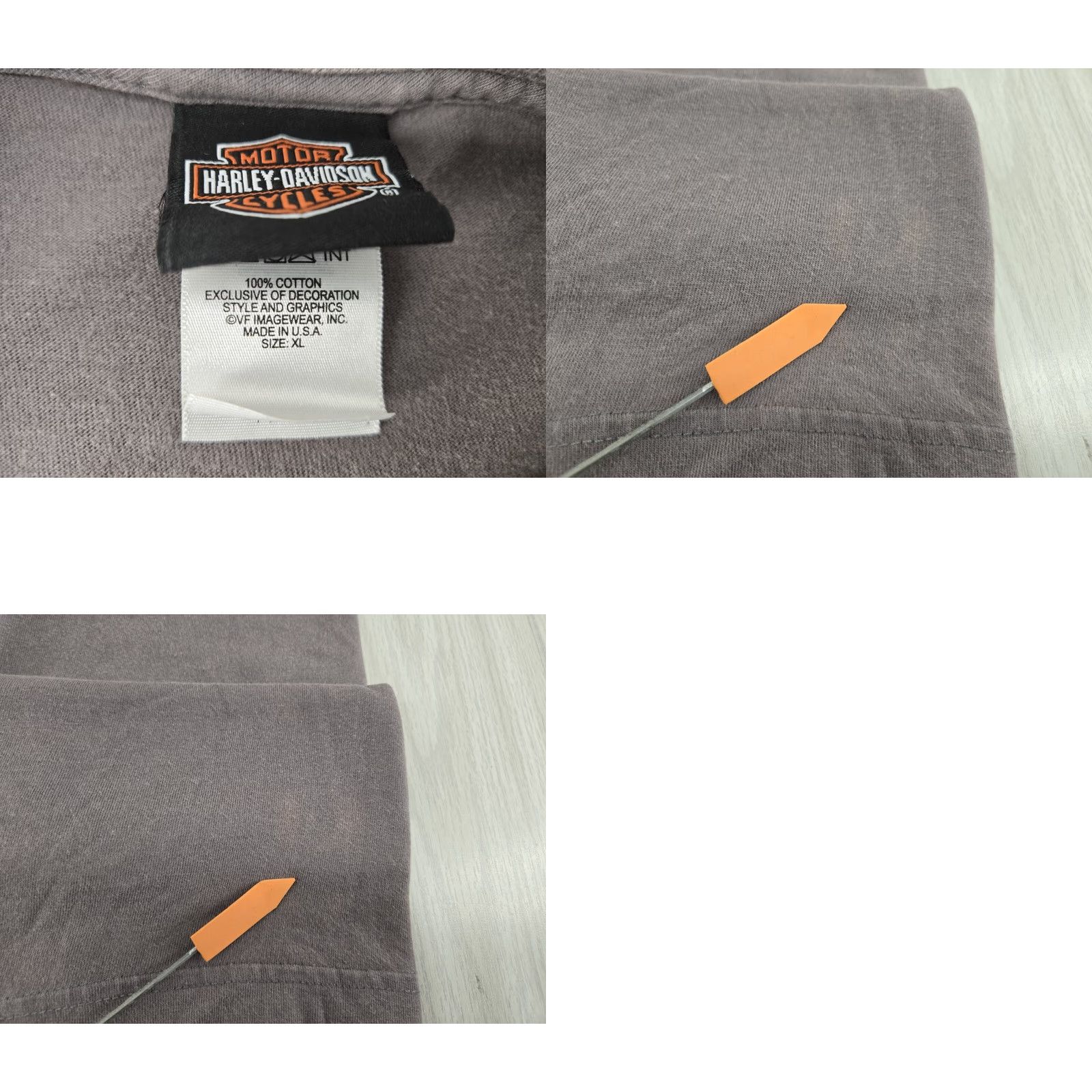 Harley Davidson VINTAGE Harley-Davidson Motorcycle T Shirt Men XL Gray Distressed Morgantown WV Shirt Size US XL / EU 56 / 4 - 9 Thumbnail