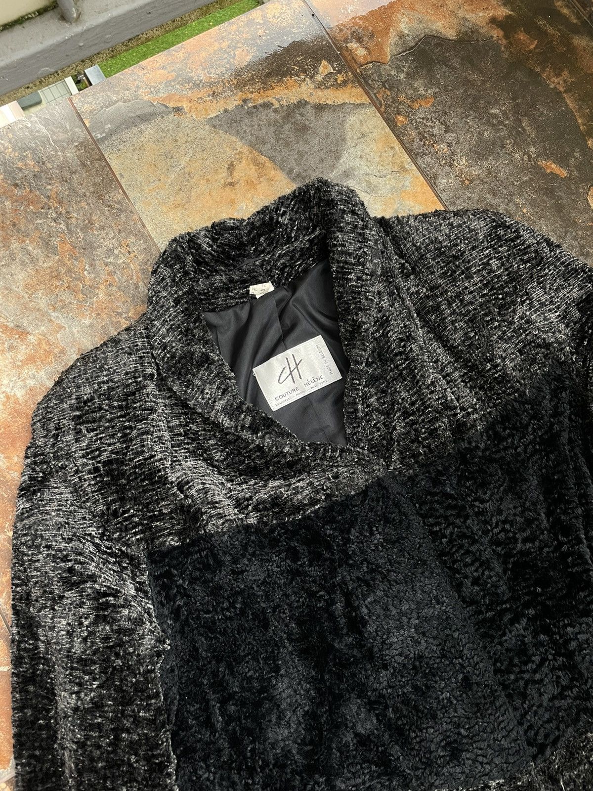 Vintage Couture Hélène Fur Faux Jacket Size XL / US 12-14 / IT 48-50 - 3 Thumbnail
