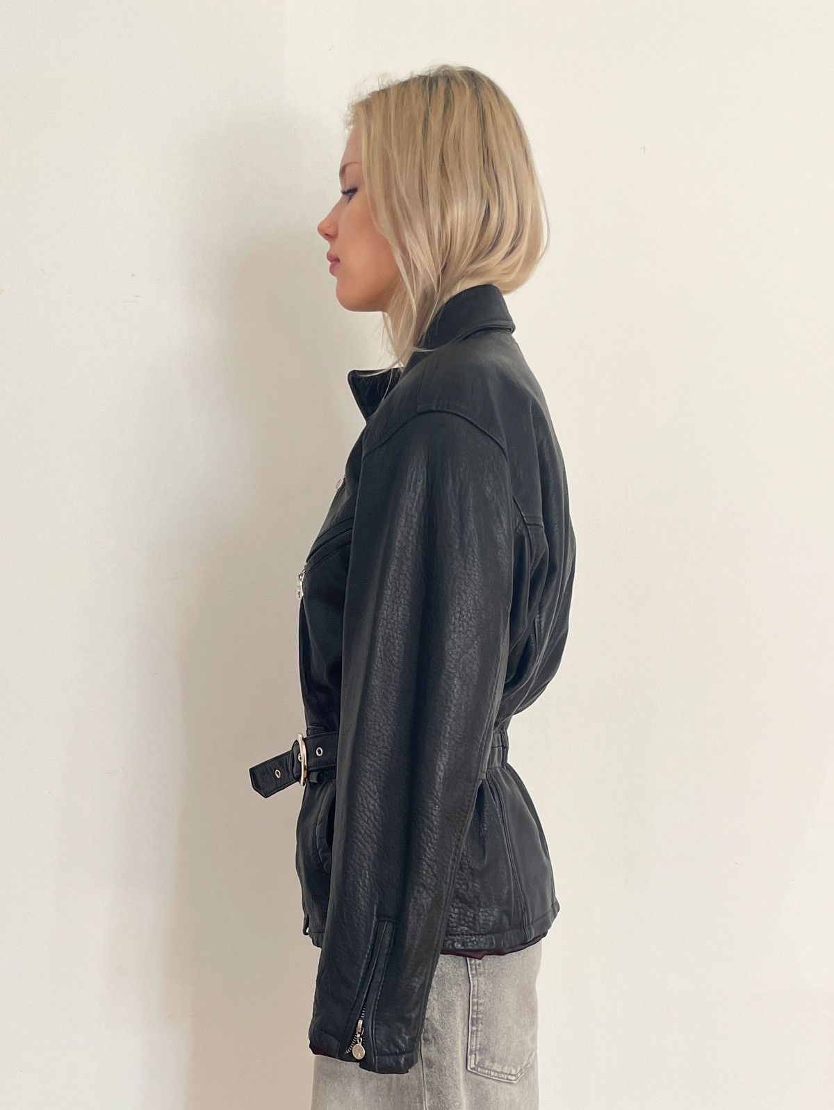 Vintage Vintage 1996 Dakota Leather Jacket 90s Waist Fit L Size L / US 10 / IT 46 - 4 Thumbnail