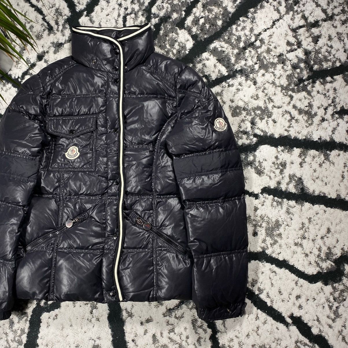 MONCLER BRANSON VINTAGE DOWN PUFFER DOUBLE LOGO CUSTOM HYPE