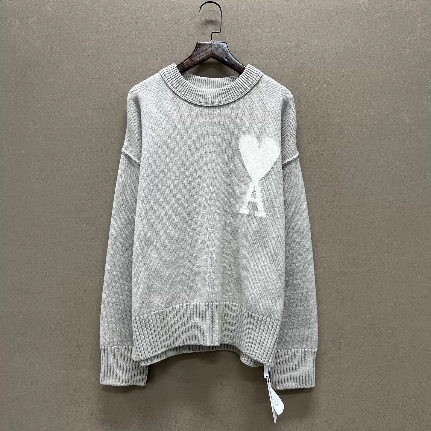 AMI AMI 99 New Camel Wool Heart Crewneck Sweater S Size US S / EU 44-46 / 1 - 1 Thumbnail