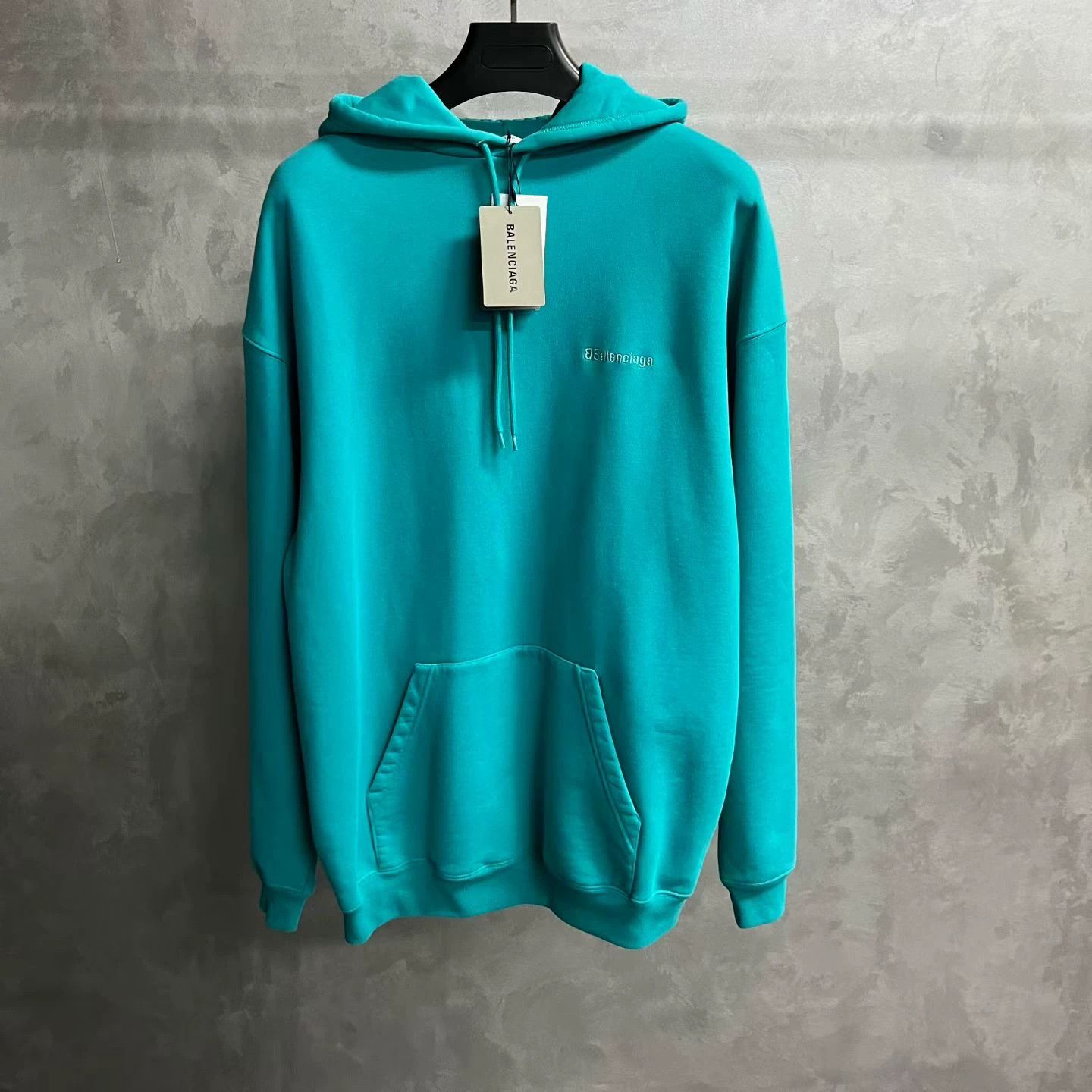 Balenciaga Balenciaga Retro Embroidered Blue Hoodie XS Men Size US XS / EU 42 / 0 - 1 Thumbnail