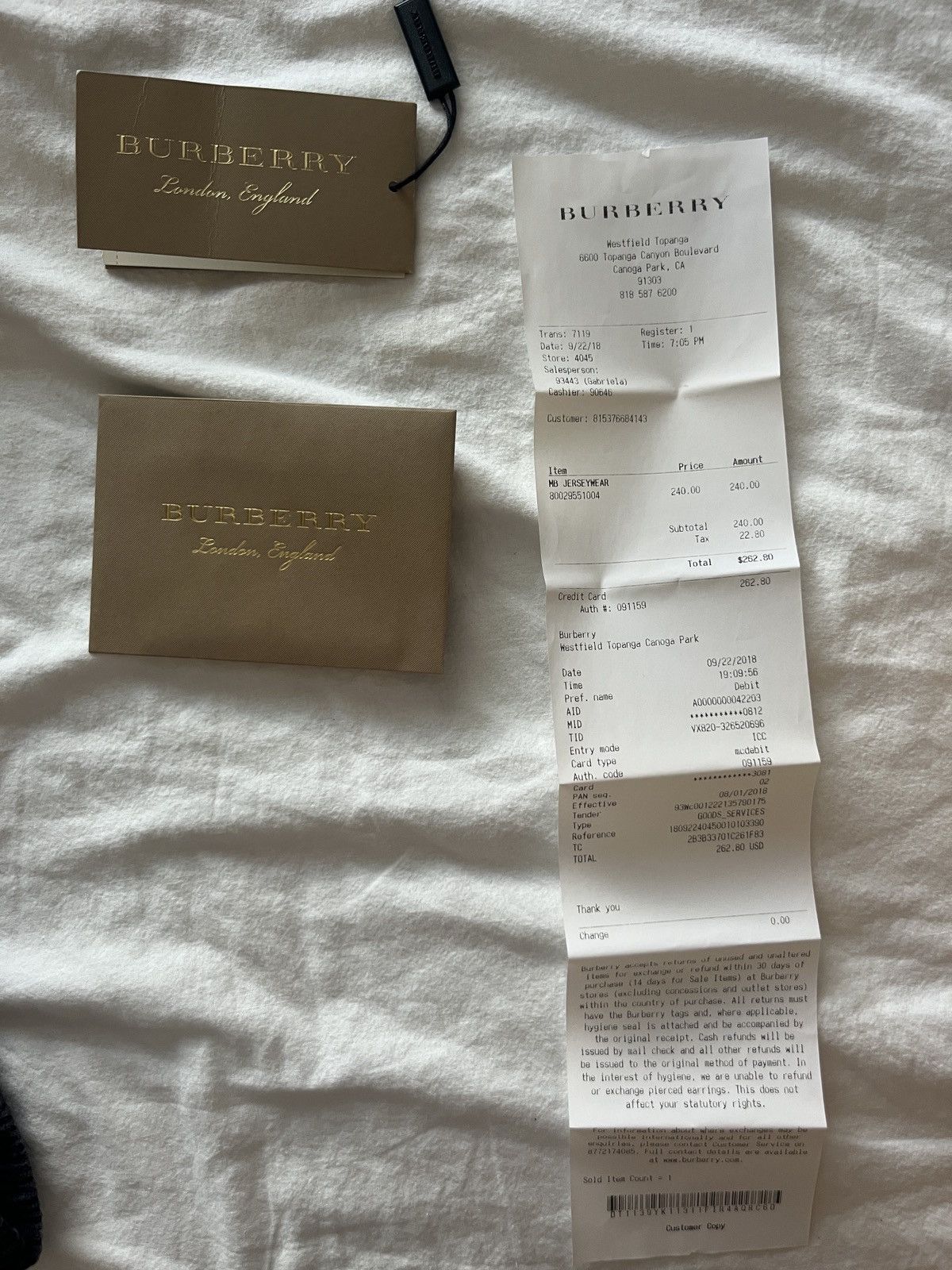 Burberry Burberry T-Shirt Size US XL / EU 56 / 4 - 5 Thumbnail
