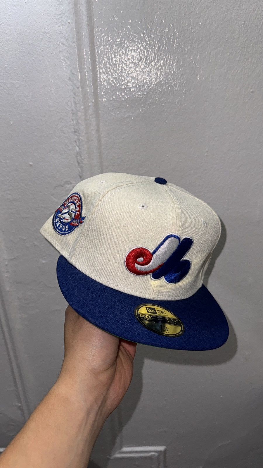 New Era New Era 59fifty White Montreal Expos fitted hat size 7 1/2 Size ONE SIZE - 1 Thumbnail