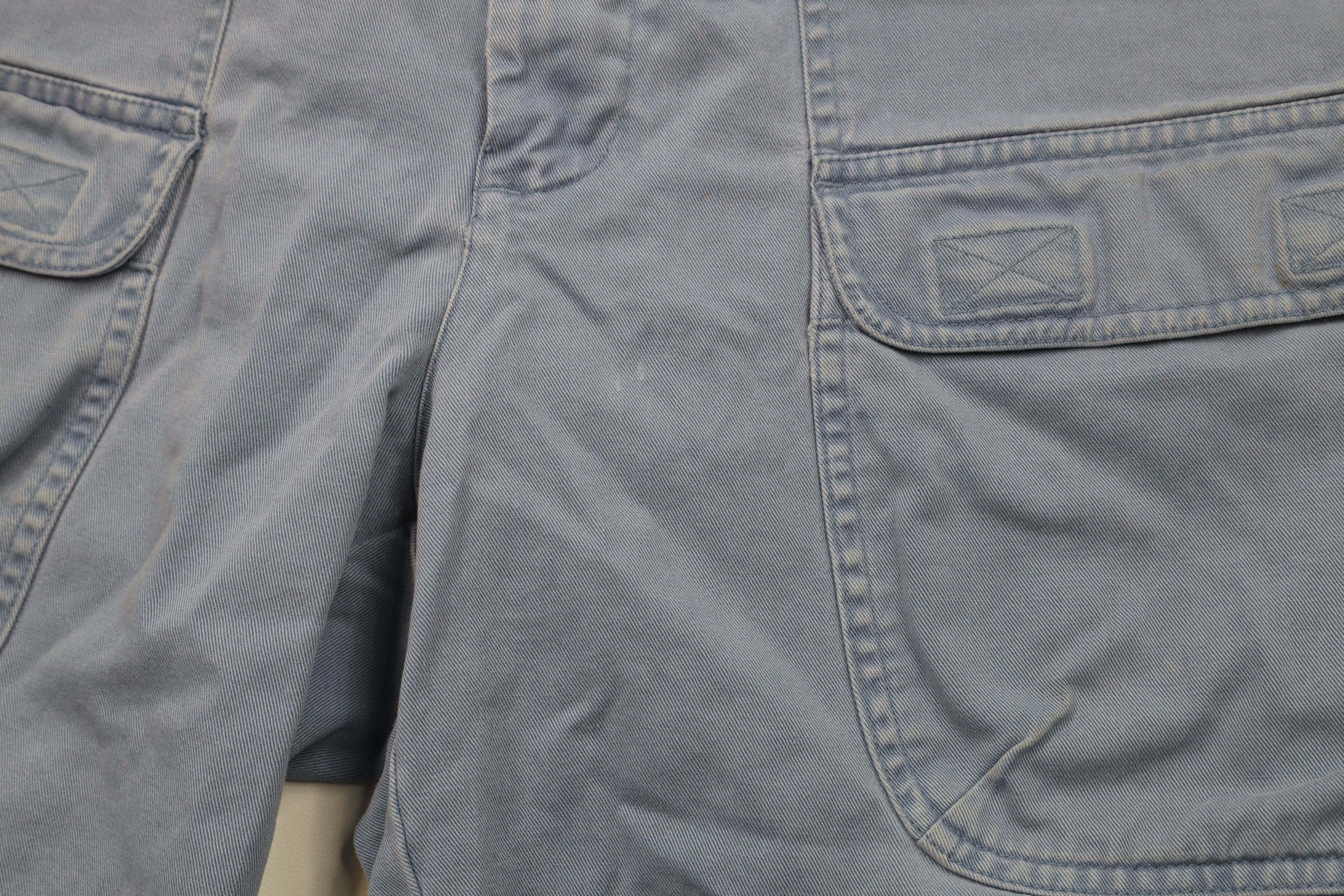 Ralph Lauren × Vintage Vintage 90s Ralph Lauren Out Above Knee Cargo Shorts Blue Size US 33 - 5 Thumbnail