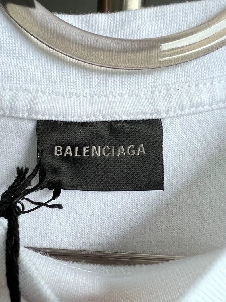Balenciaga Balenciaga Lettering Printed Round Neck Short Sleeve T-Shi Size US M / EU 48-50 / 2 - 3 Thumbnail