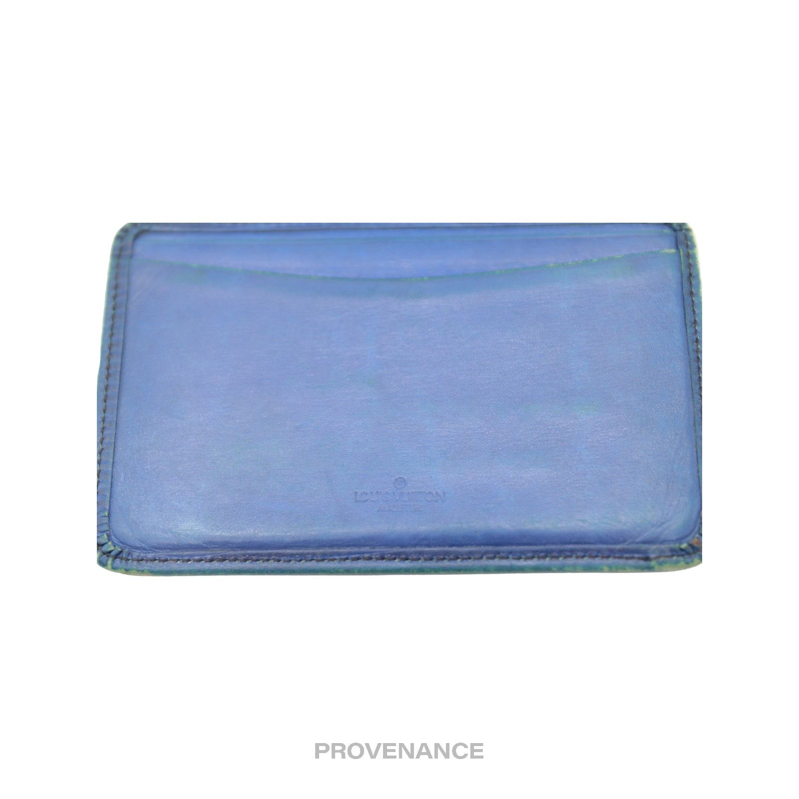 Louis Vuitton 🔴 Louis Vuitton "MALLETIER" Card Holder Wallet - Blue Epi Size ONE SIZE - 5 Thumbnail
