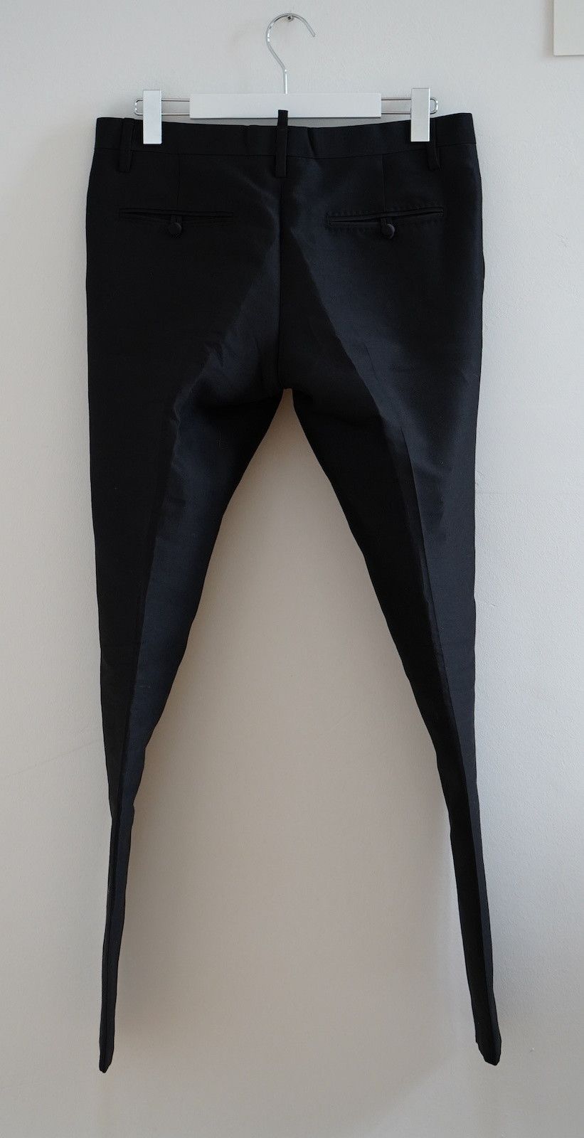 Dsquared2 DSQUARED2 Napoli Tailored Silk-Wool Tux Pants | Size 50 Size US 34 / EU 50 - 7 Thumbnail