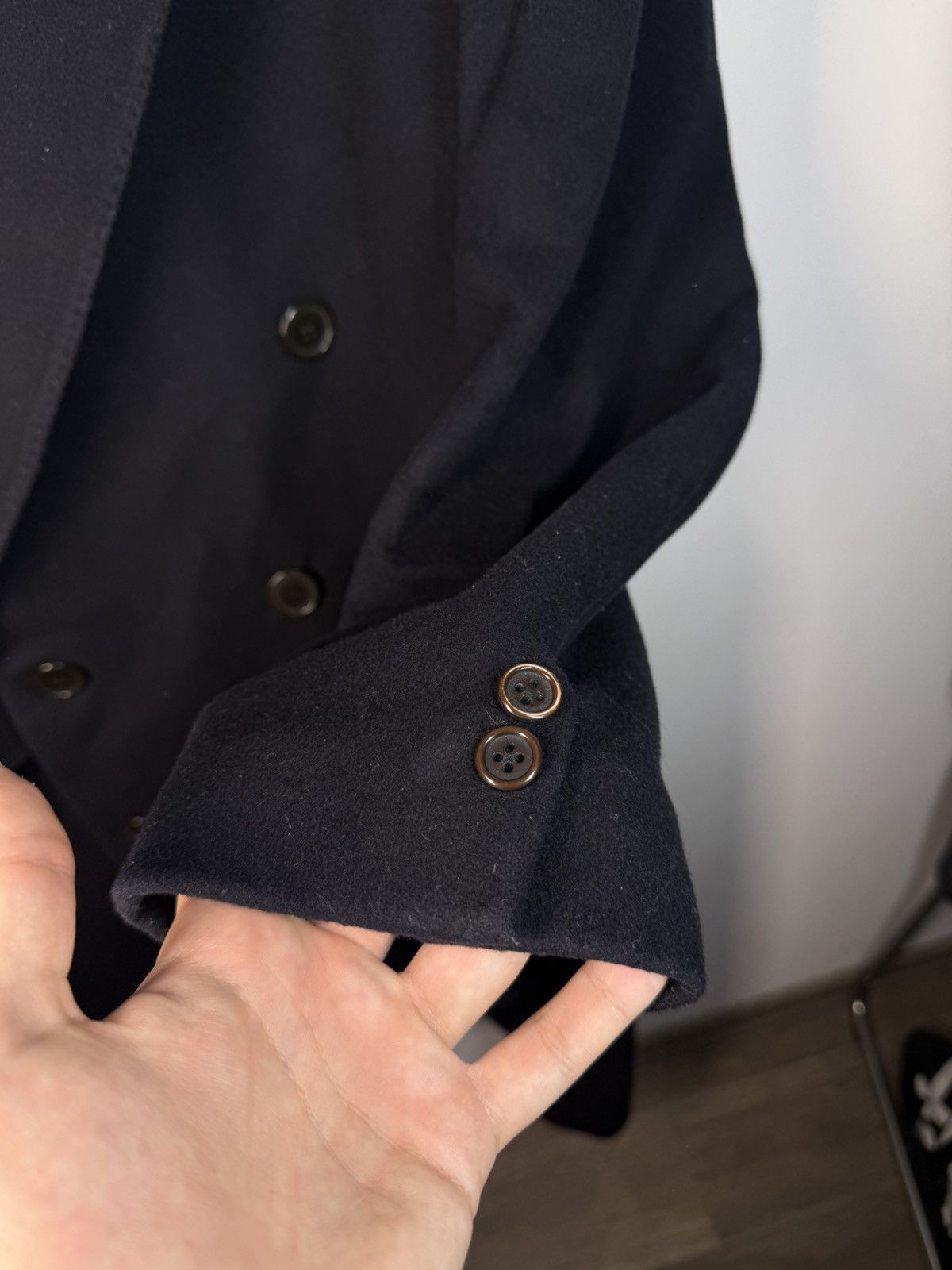 Yves Saint Laurent Wool YSL Coat Double Breasted Italy Soft Vintage Jacket 90s Size US L / EU 52-54 / 3 - 9 Thumbnail