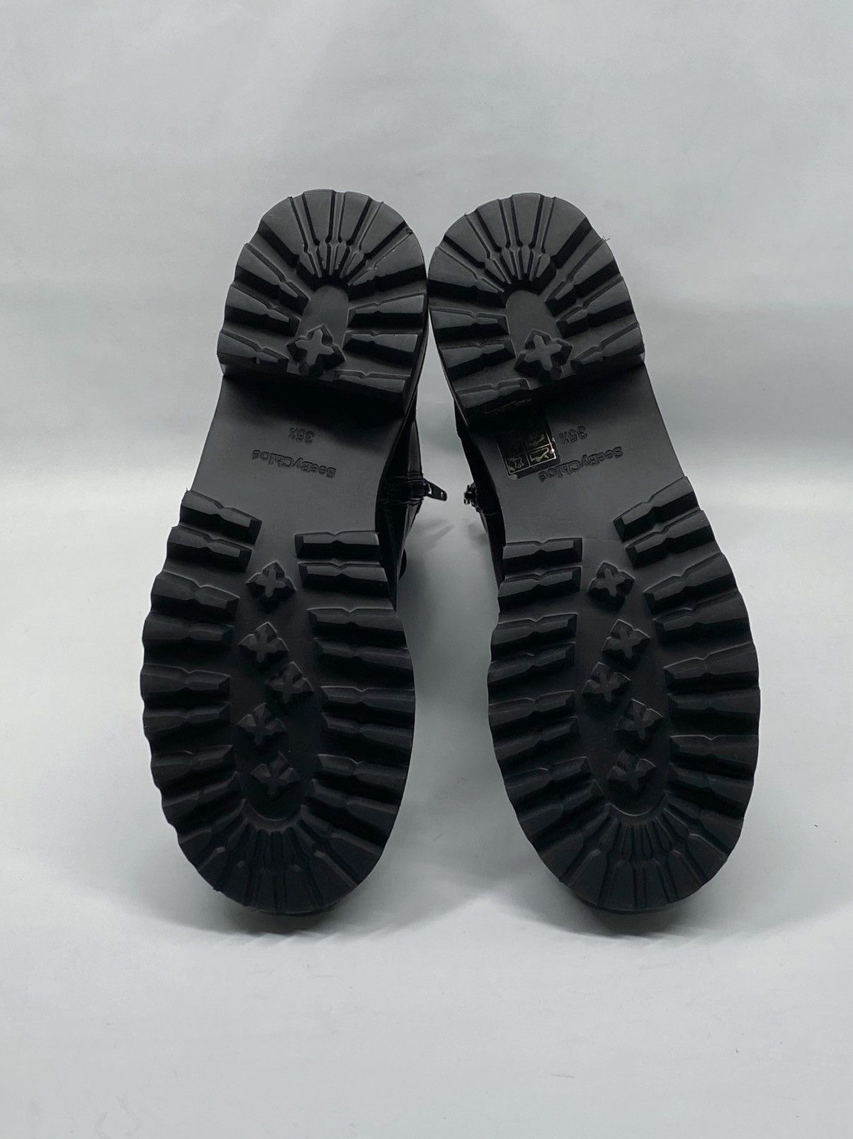 See by Chloe See By Chloe Mallory Leather Combat Boots size 35.5 Size US 5.5 / IT 35.5 - 13 Thumbnail