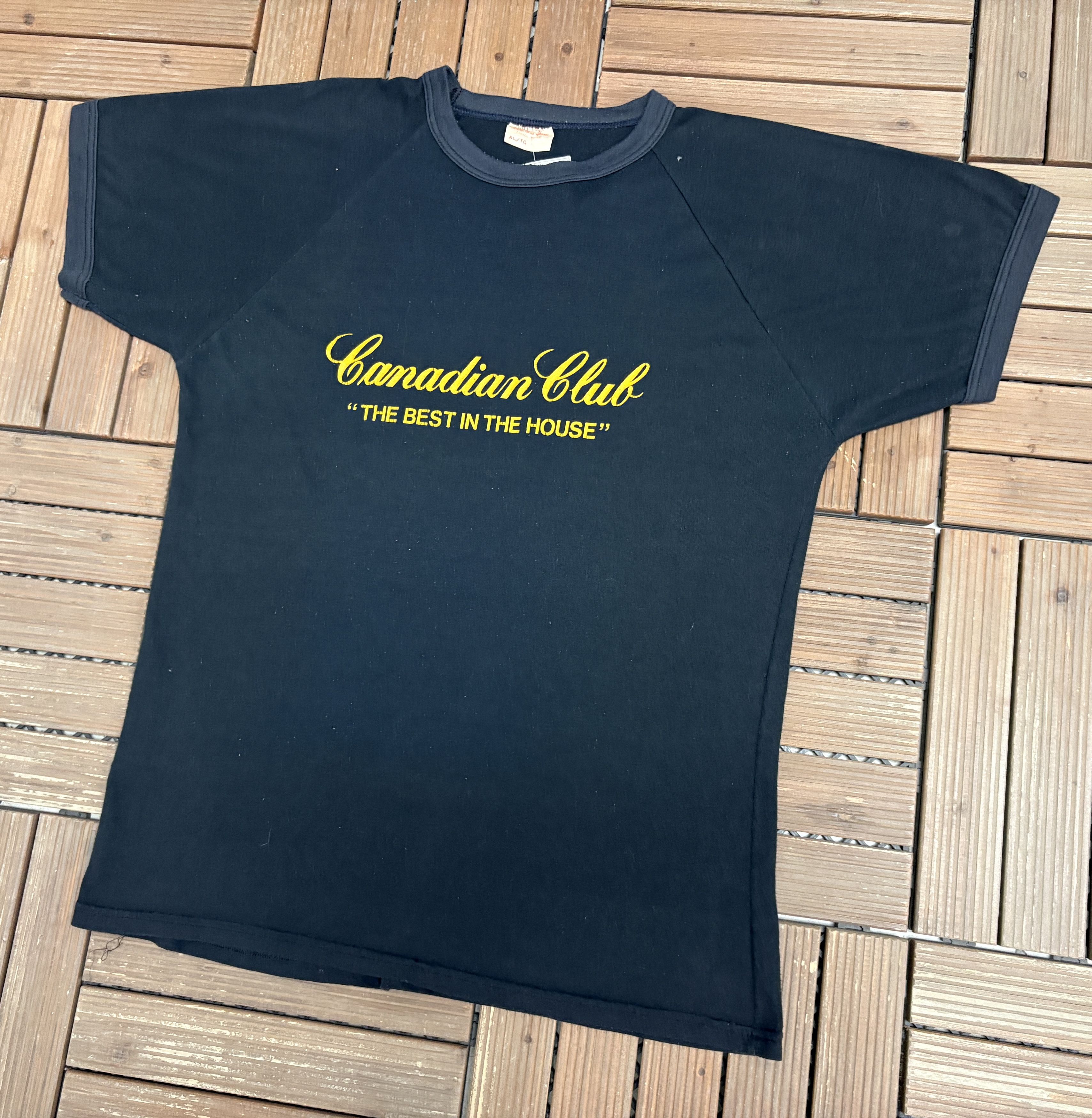 Vintage Canadian Club Whisky The Best In The House Vintage Tee Size US XL / EU 56 / 4 - 3 Thumbnail