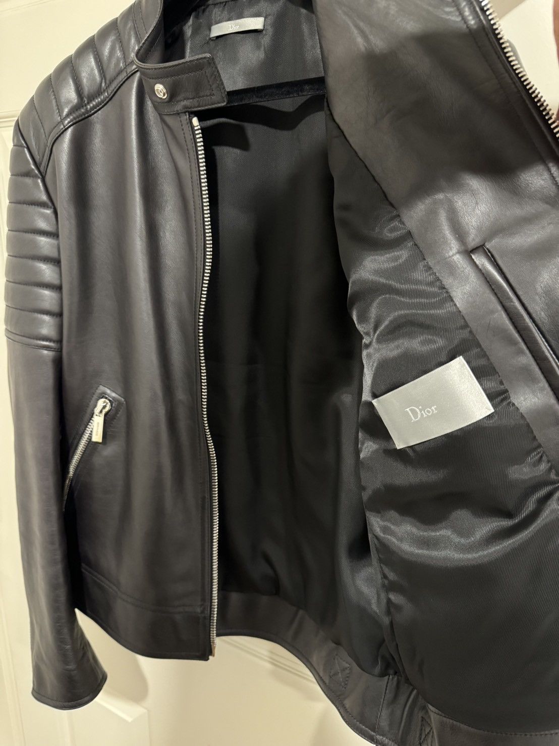 Dior Dior Homme Leather Biker Jacket Sz 50 633L459T1345 Size US M / EU 48-50 / 2 - 5 Thumbnail