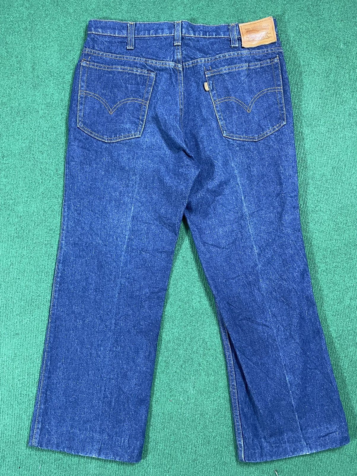 Levi's Levis Vintage 70s With Leather Patch & Tag Wide Leg Size US 35 - 1 Thumbnail