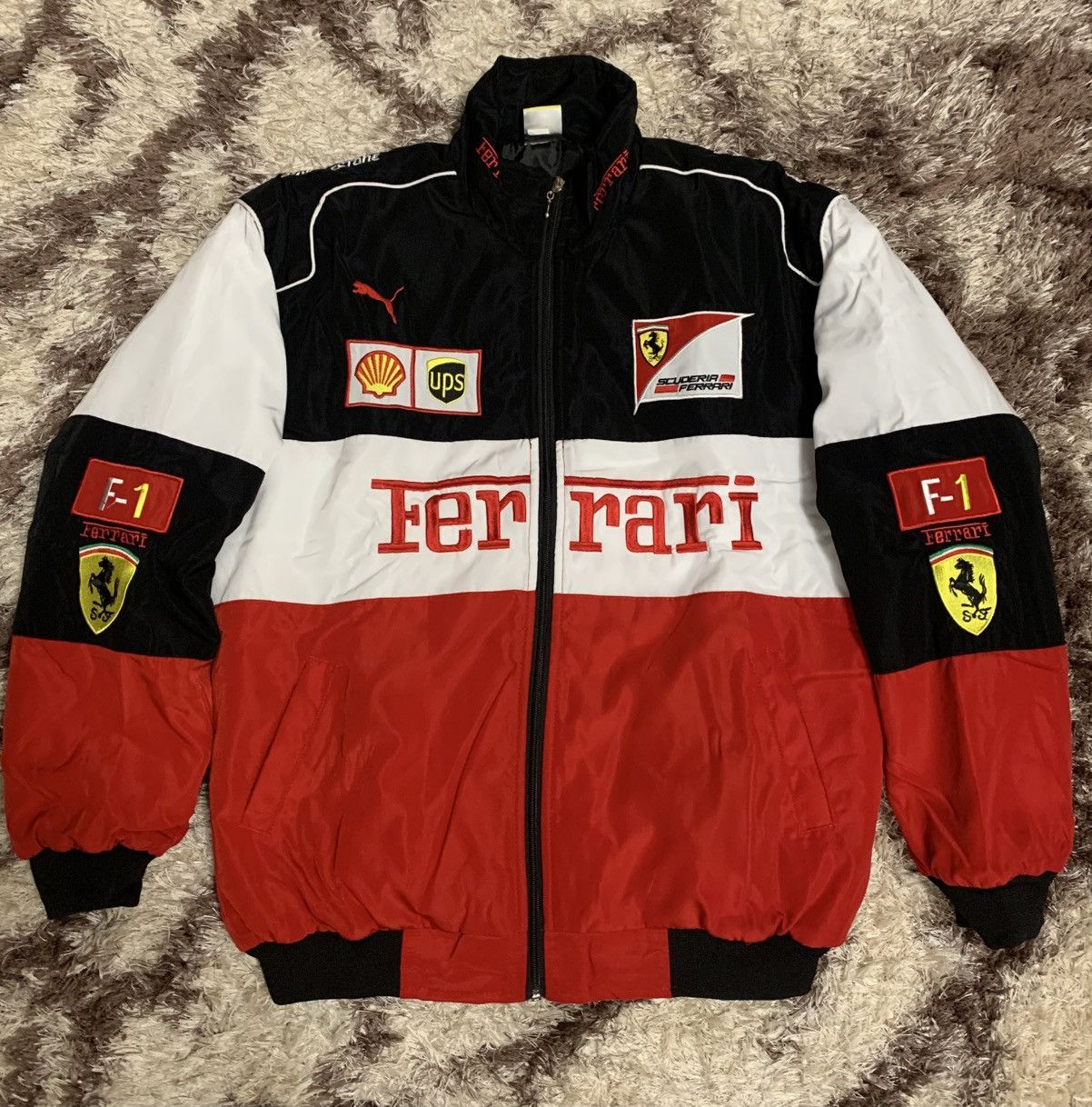 Nascar Jacket Ferrari Vintage Racing Jacket 90s Formula 1 factory Jacket (S)