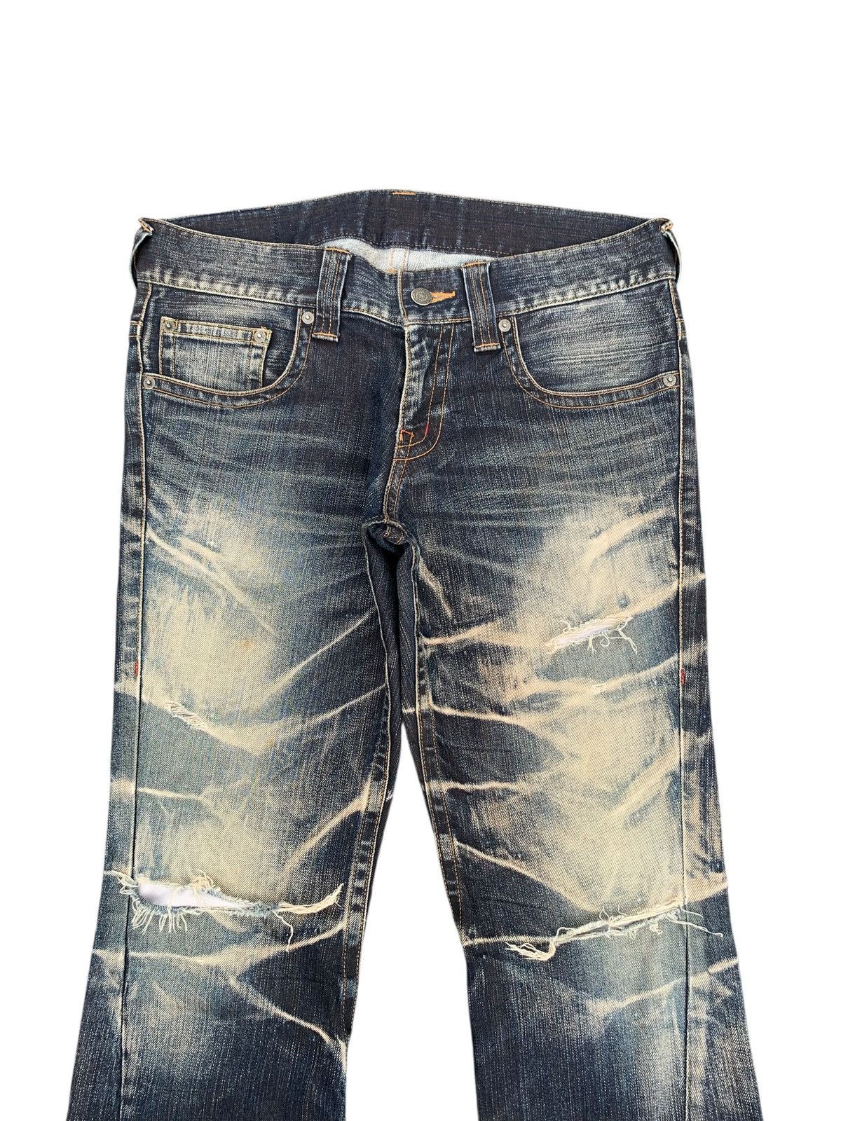 Tornado Mart FLARE TORNADO MART MUDWASH DISTRESSED DENIM Size US 34 / EU 50 - 6 Thumbnail