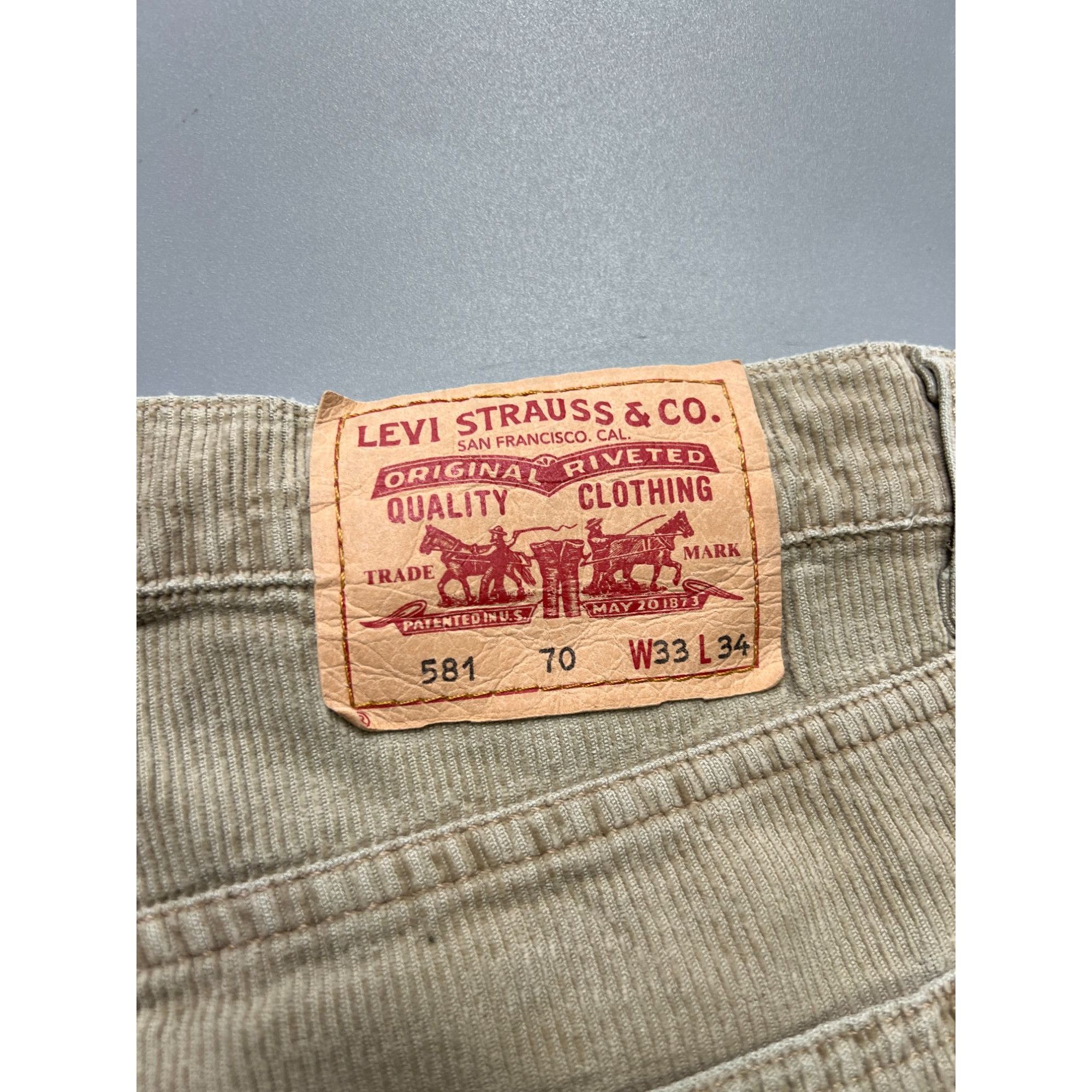 Levi's Vintage Clothing Levi’s 581 Vintage Corduroy Pants (Y1049) Size US 33 - 13 Thumbnail