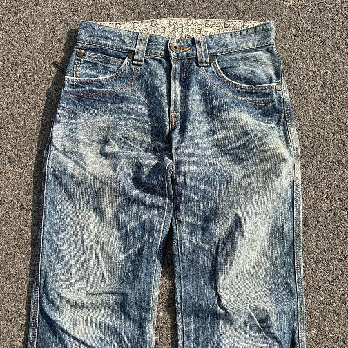 Edwin EDWIN 503 Blue Trip Distressed Denim Jeans Bootcut Vintage Size US 30 / EU 46 - 12 Thumbnail