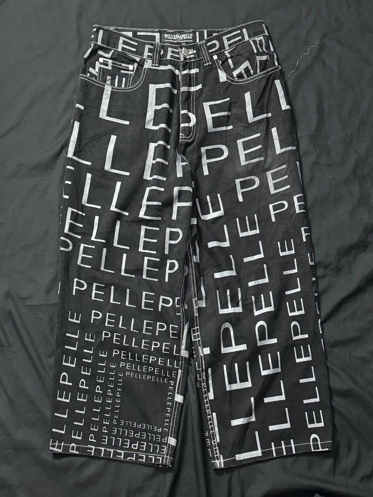 Japanese Brand × Marc Buchanan × Pelle Pelle Pelle Pelle Marc Buchanan Baggy Mid Denim Jeans Size US 30 / EU 46 - 1 Thumbnail