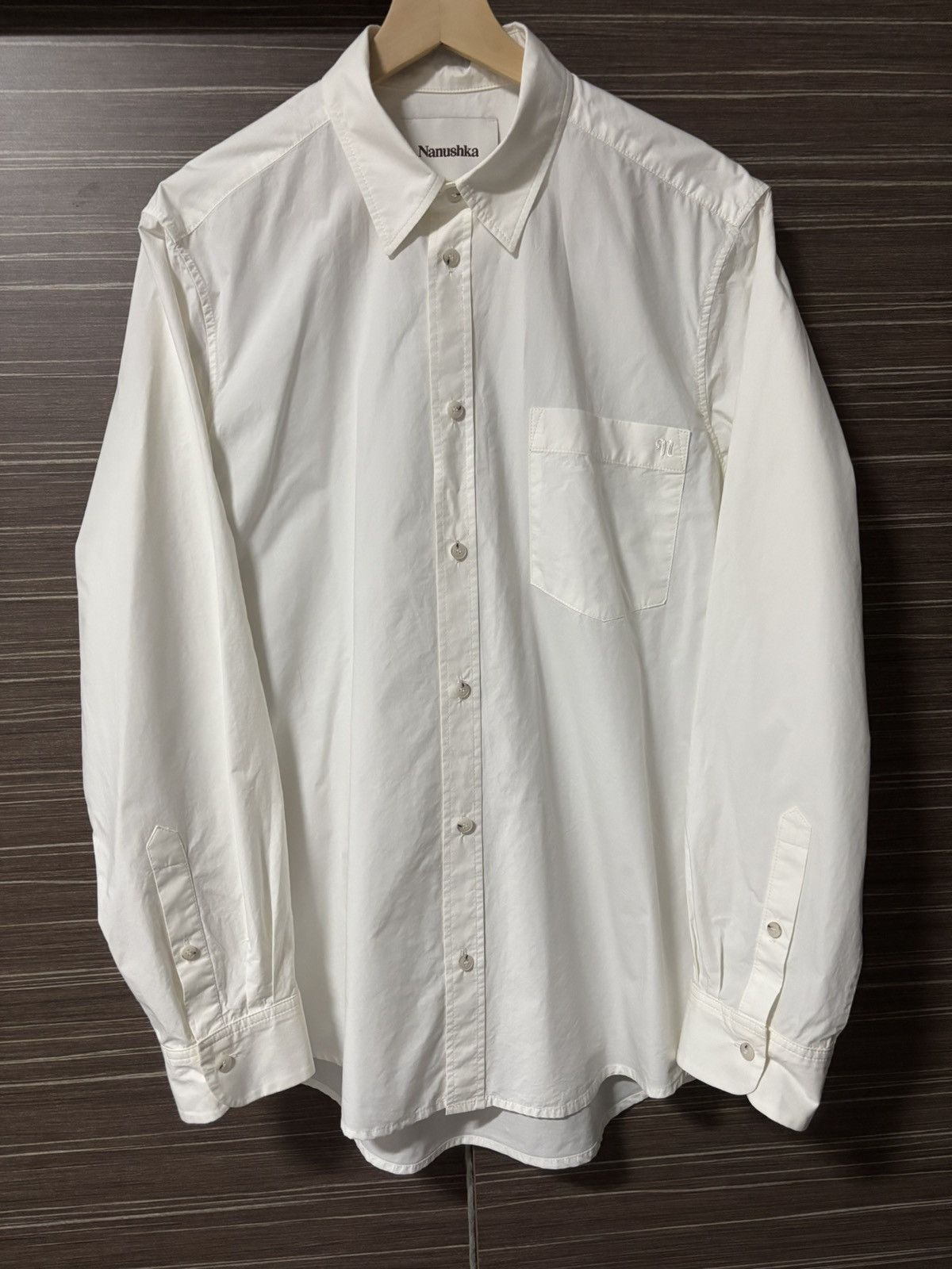 Nanushka Nanushka White Cotton Shirt Size US M / EU 48-50 / 2 - 1 Thumbnail