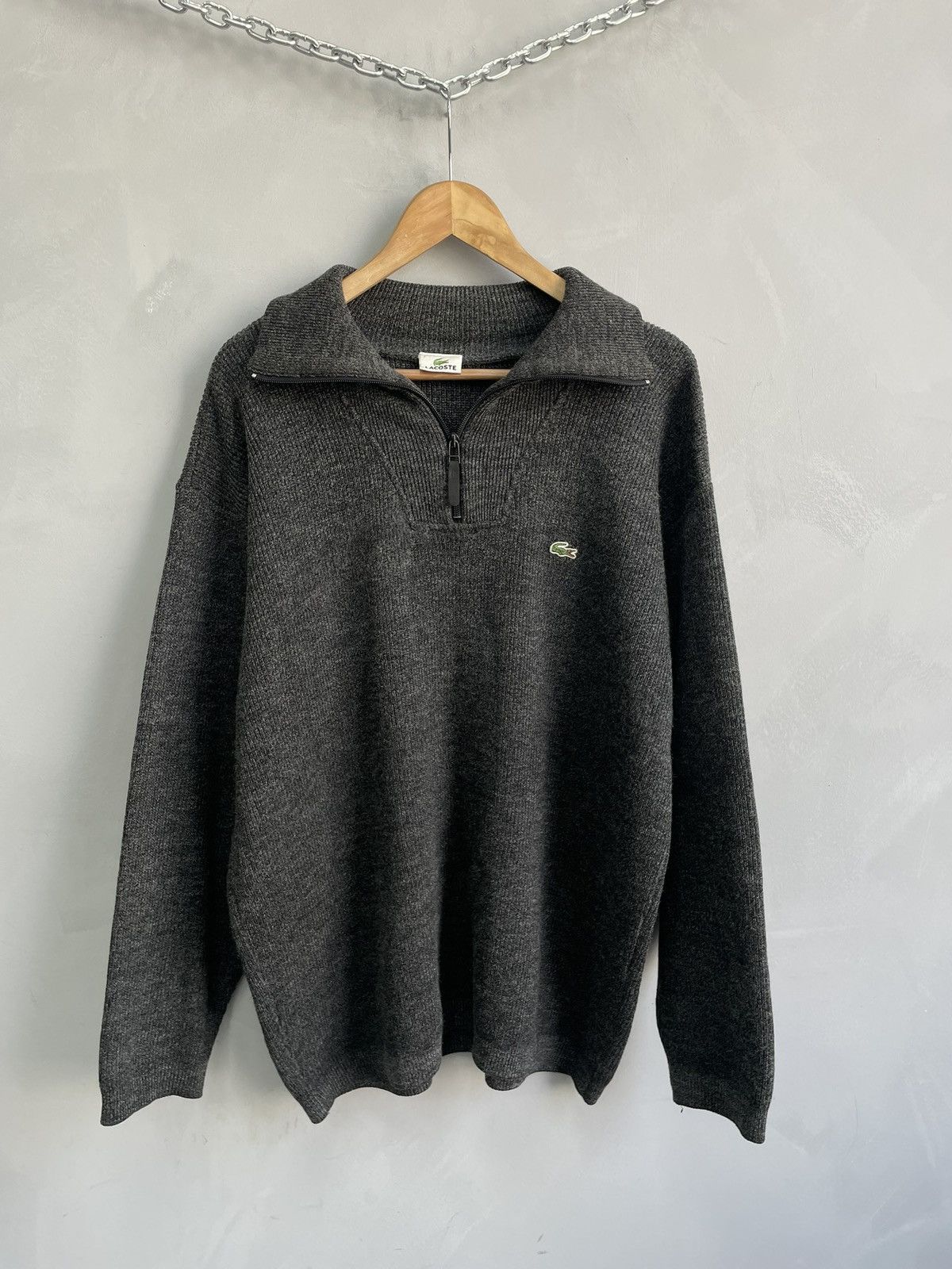 Lacoste Lacoste vintage 1/3 zip sweater streetwear y2k Size US XL / EU 56 / 4 - 1 Thumbnail