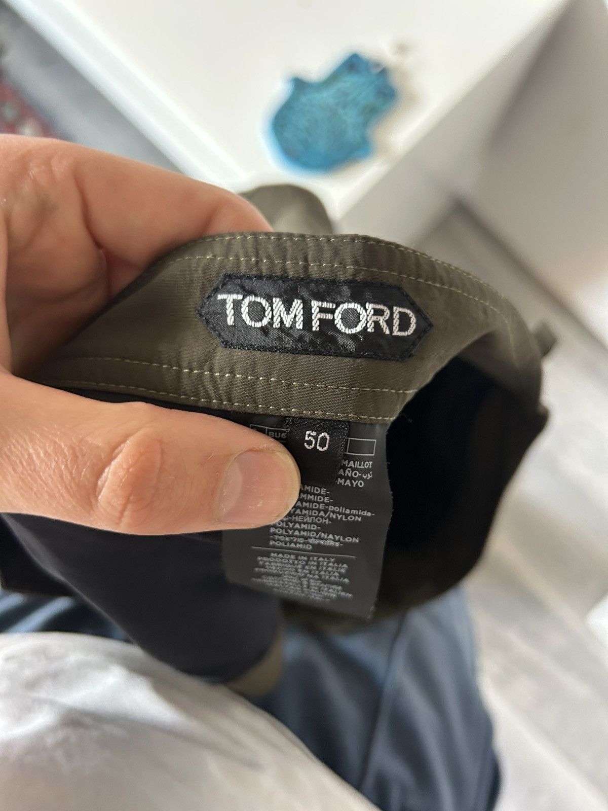 Tom Ford Olive Green Swim Shorts Size US 34 / EU 50 - 7 Thumbnail