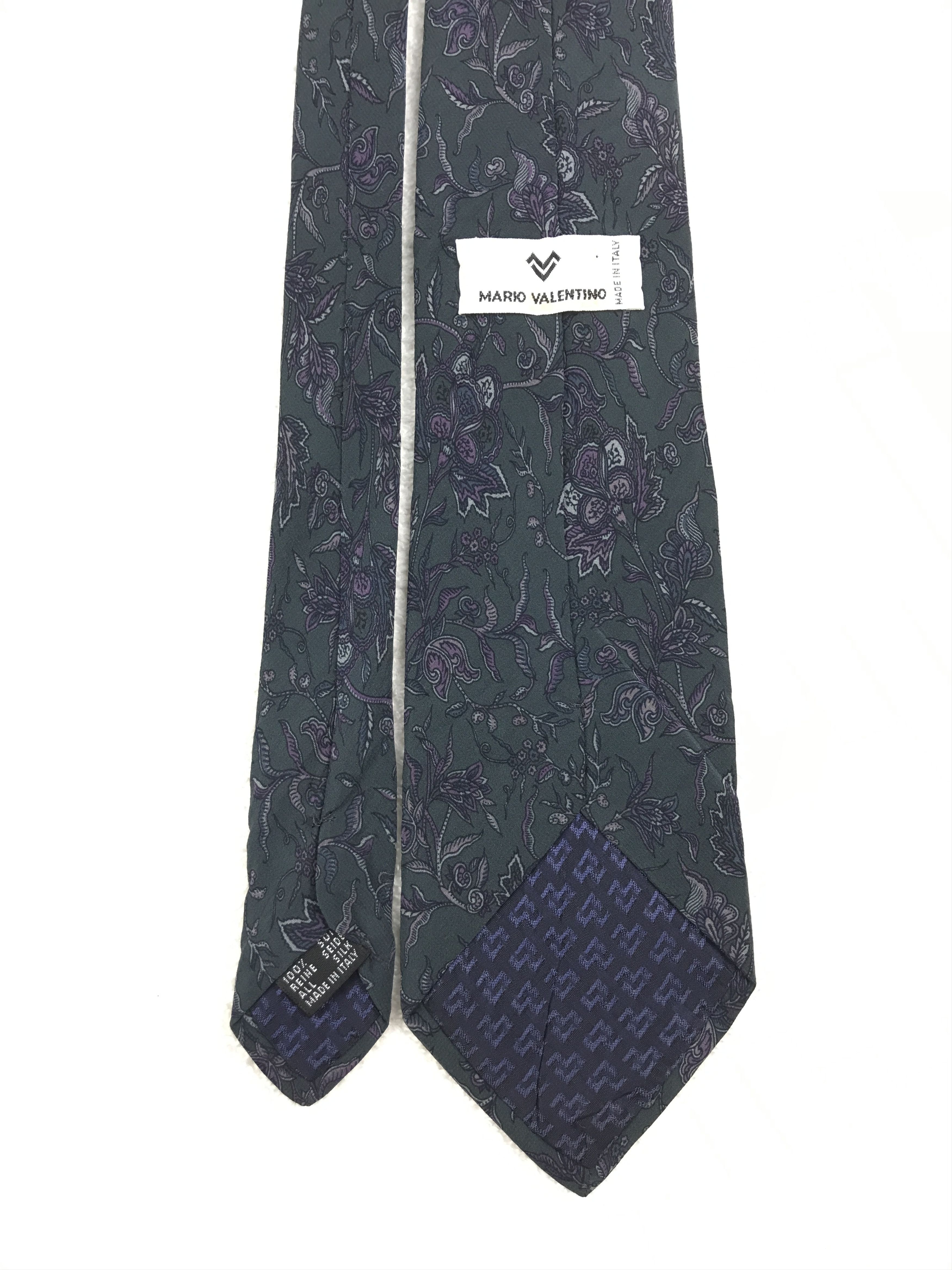 Mario Valentino × Vintage Vintage Mario Valentino Silk Necktie Size ONE SIZE - 4 Thumbnail