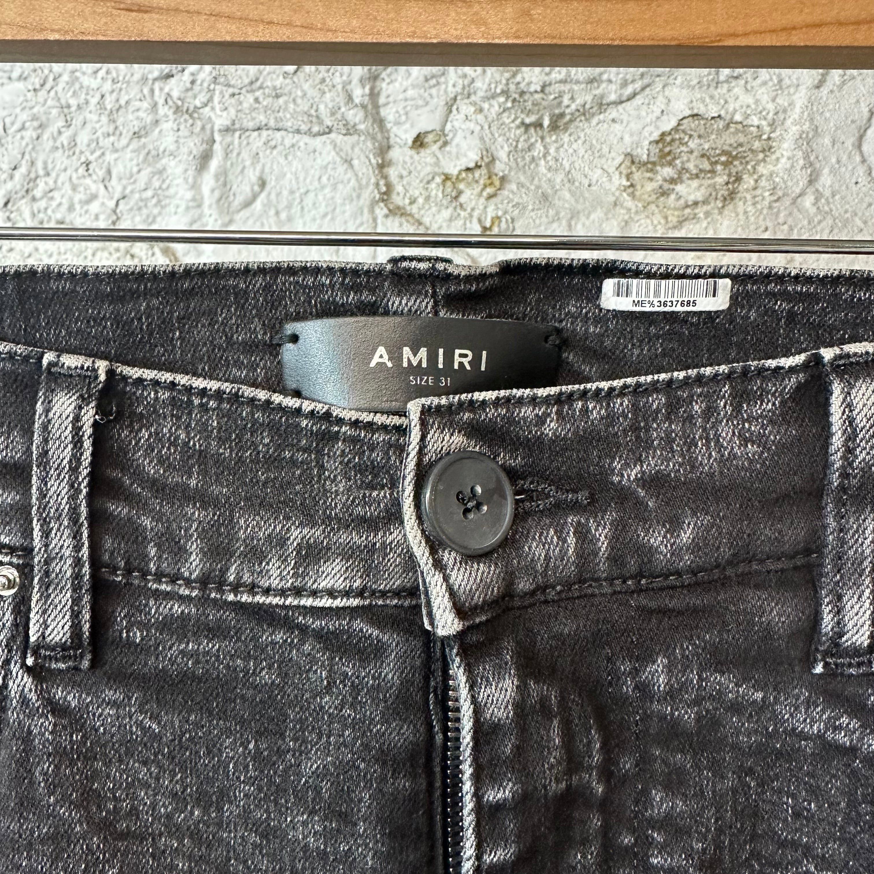 Amiri Amiri Pink Stripe Black Denim Jeans Sz 31 Size US 31 - 3 Thumbnail