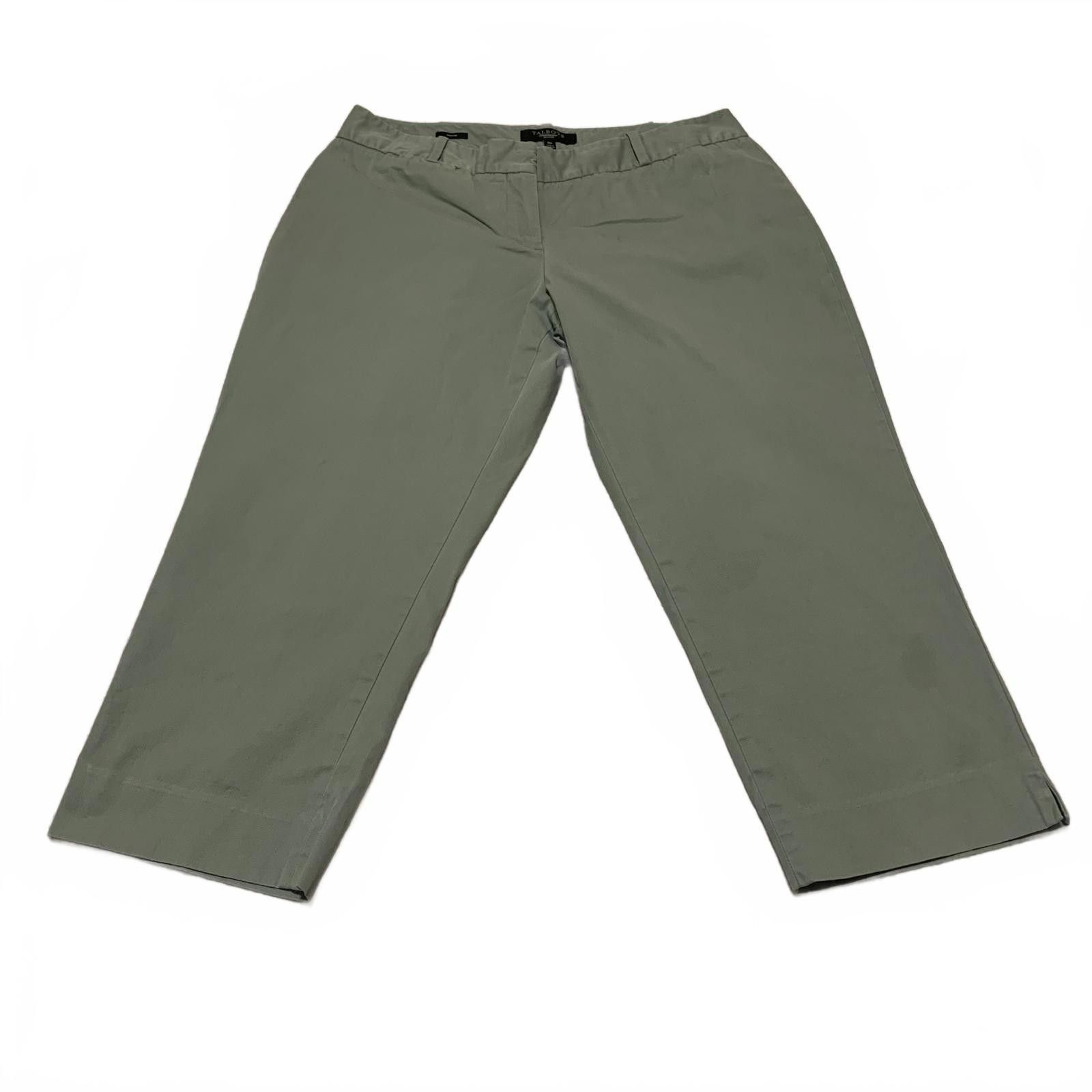 Other Talbots Women's Petites 10P Olive Green Cropped Pants Size 32" / US 10 / IT 46 - 1 Thumbnail