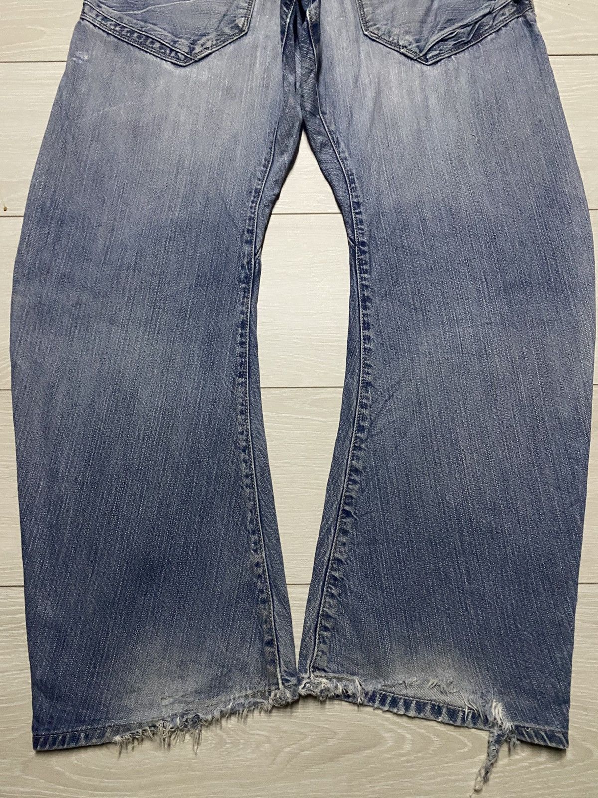 Edwin Edwin E Function Grunge Distressed Twist leg Baggy Jeans Size US 34 / EU 50 - 6 Thumbnail
