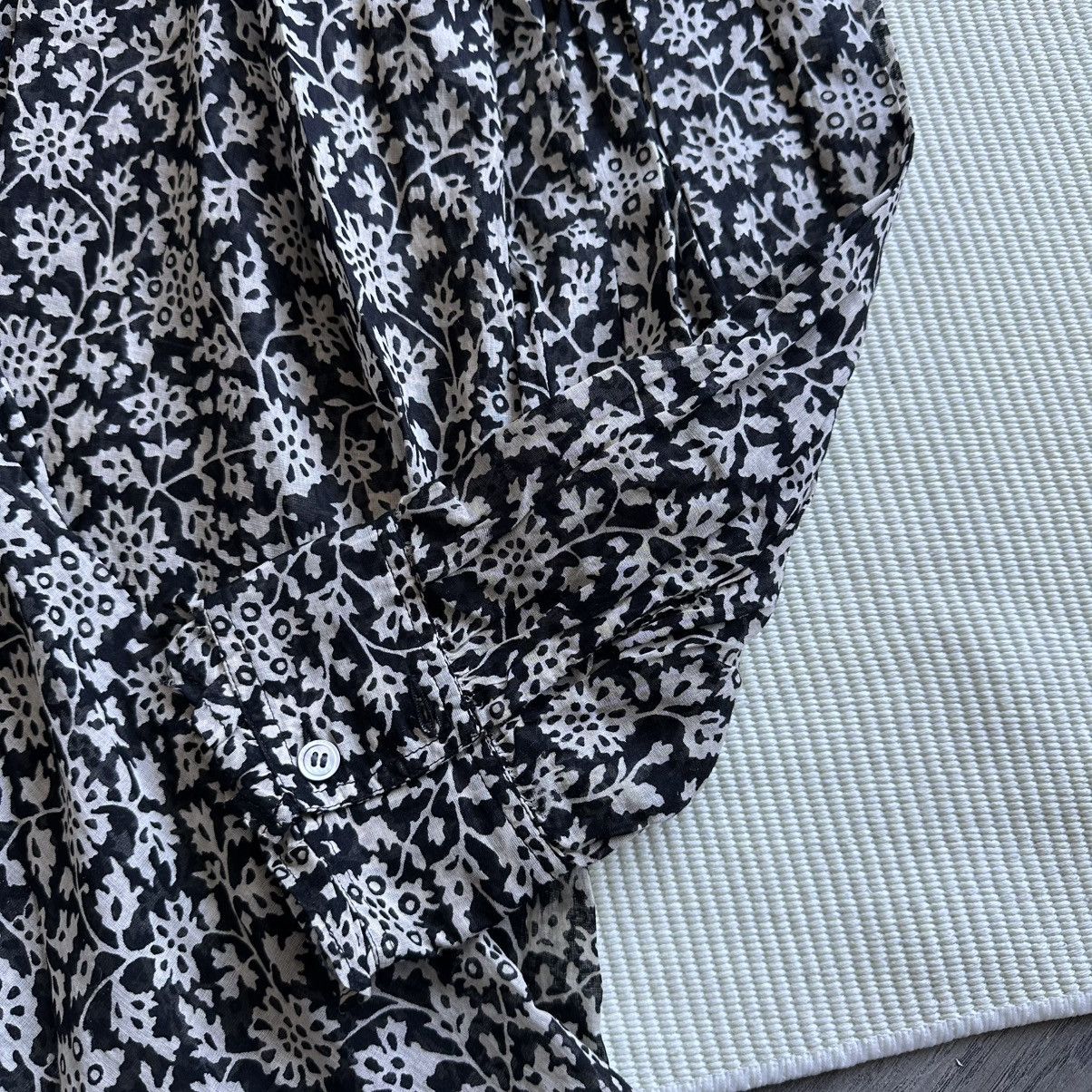 Isabel Marant Etoile Isabel Marant Etoile Pamela Floral Print Ruffled Wrap Dress Size L / US 10 / IT 46 - 5 Thumbnail