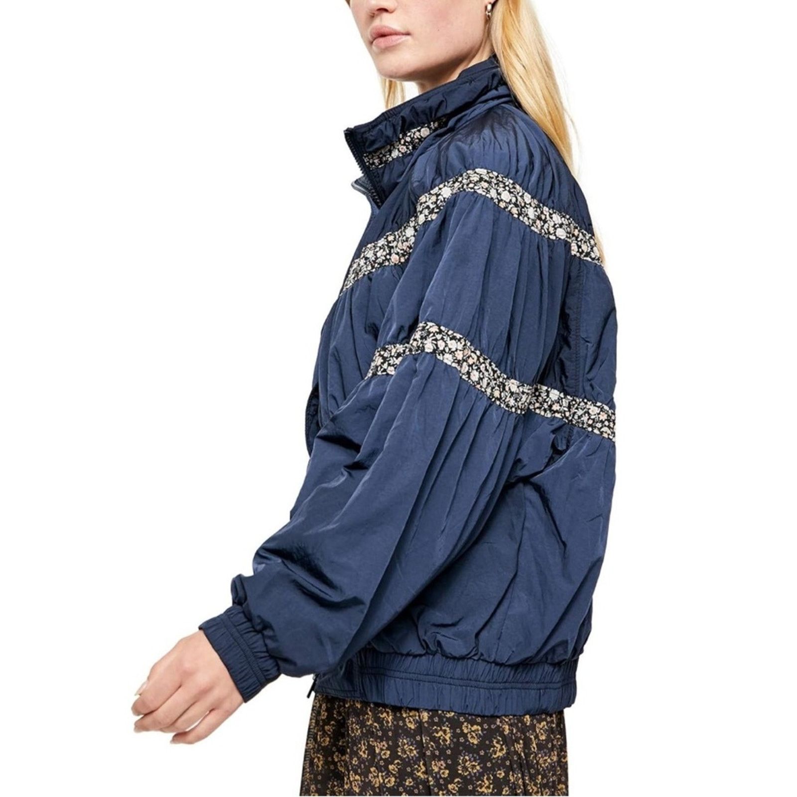 Free People FREE PEOPLE On My Mind Winter Oversize Bomber Jacket Navy M Size M / US 6-8 / IT 42-44 - 2 Thumbnail